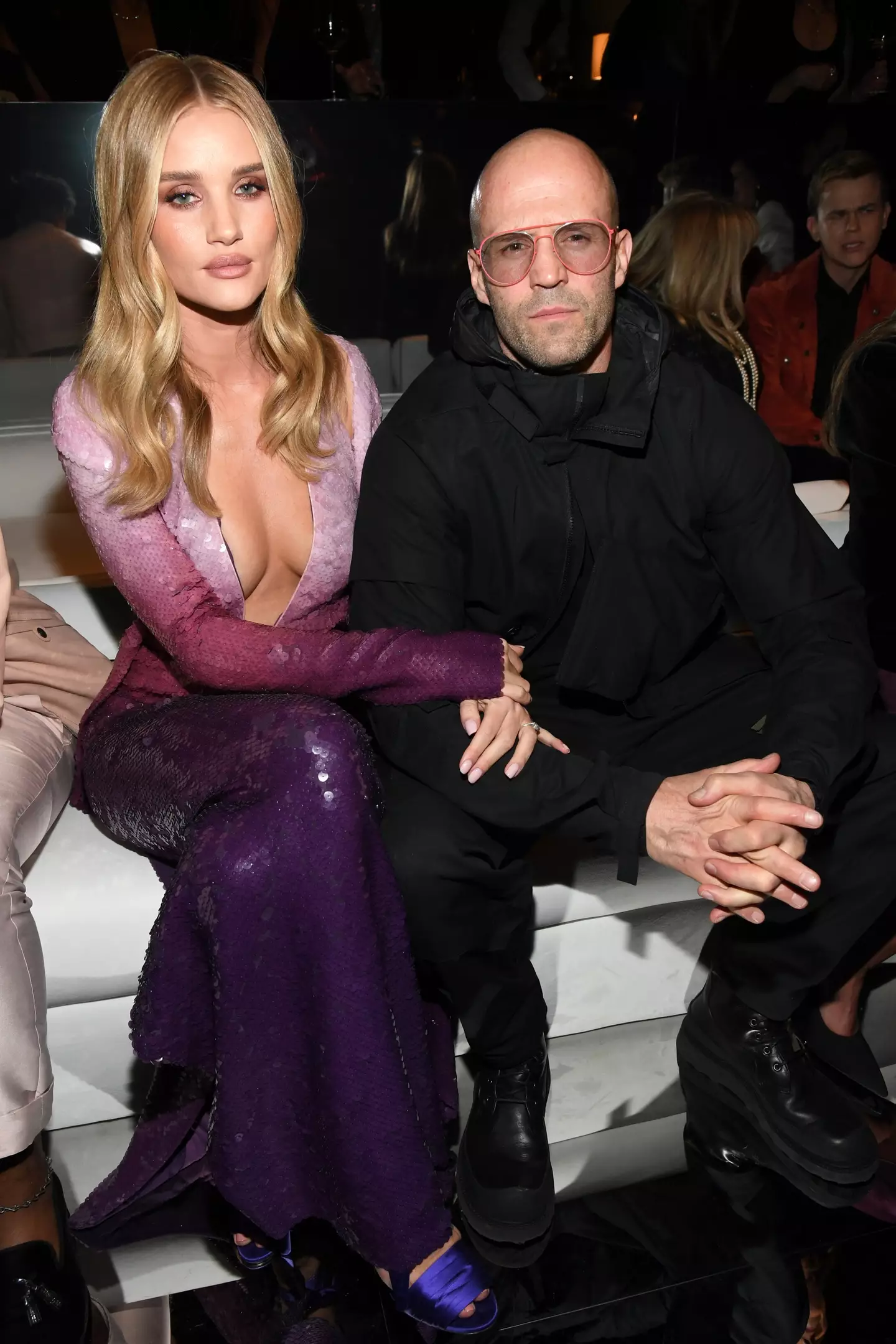 Rosie Huntington-Whiteley, 36, and Jason Statham, 56, are 20 years apart.