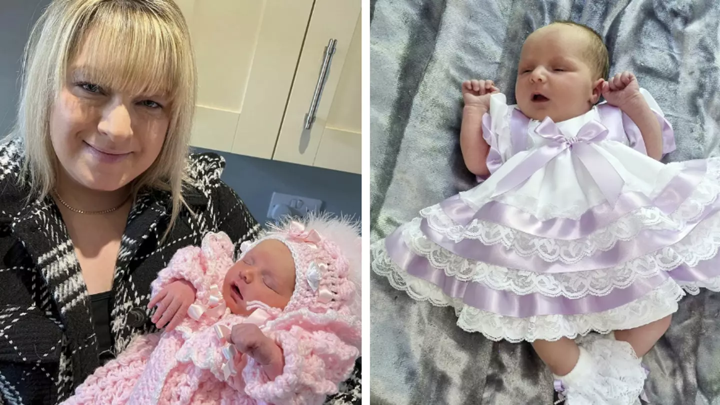 Woman who nearly died following miscarriage welcomes baby girl after 20 years of trying to conceive