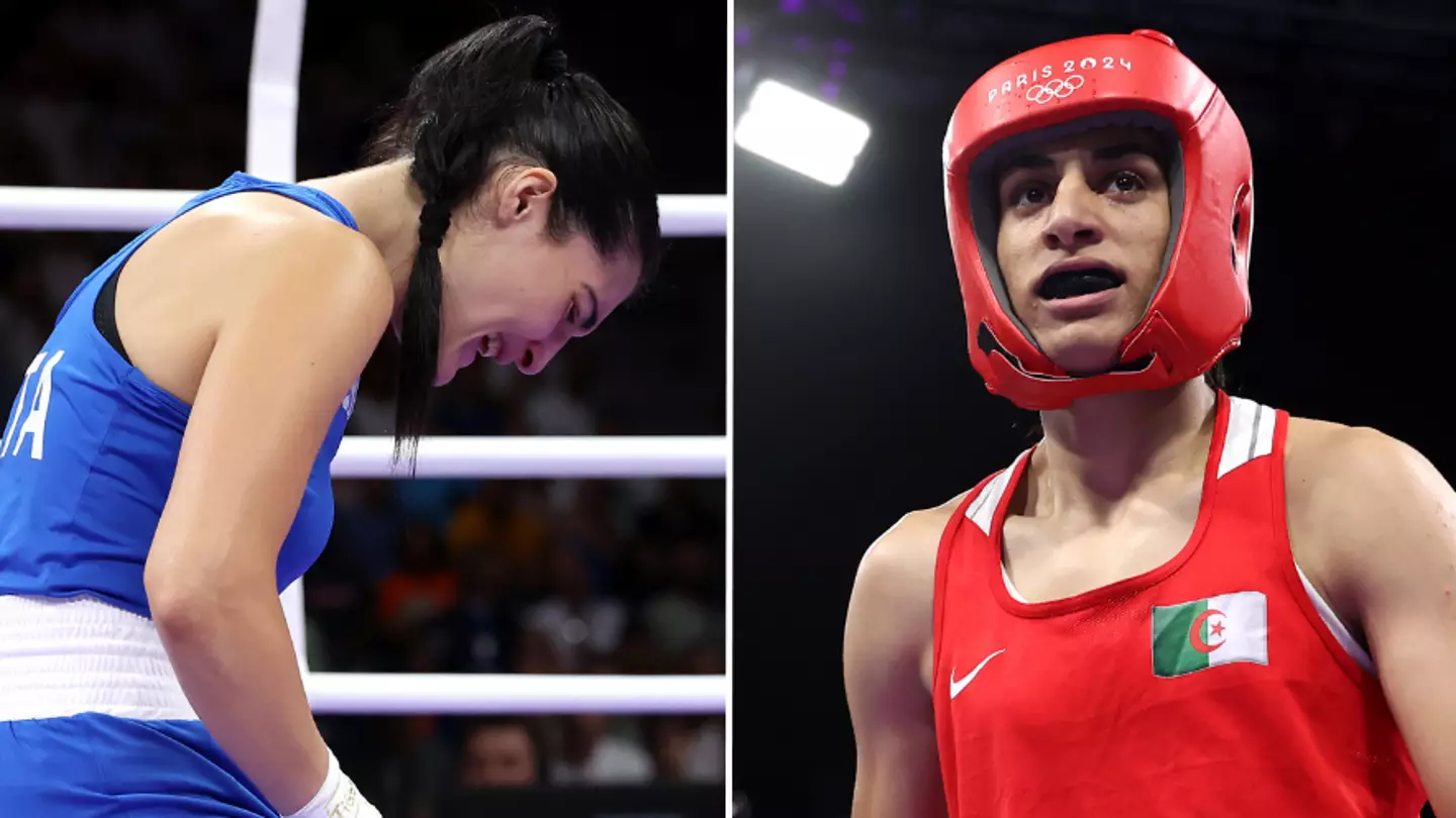 Boxer breaks down in tears and ends fight with opponent after 46 seconds amid gender controversy