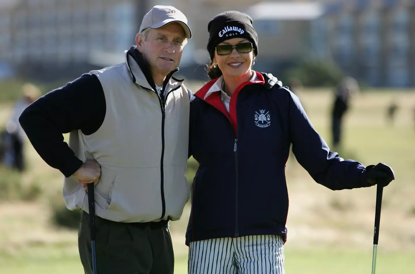 The duo are avid golfers. (Ross Kinnaird/Getty Images)