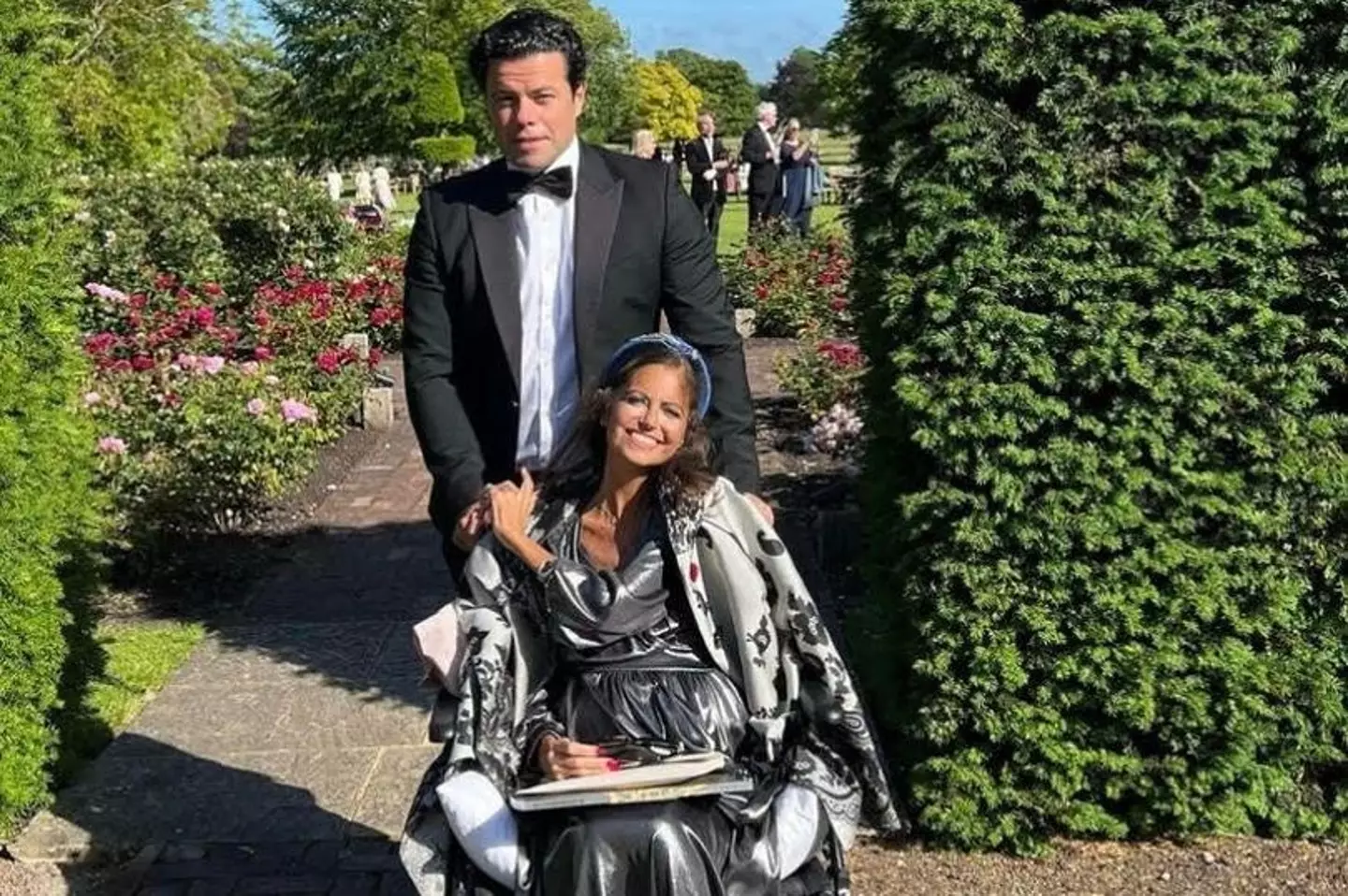 Dame Deborah James in the final months of her life, with husband Sebastian.