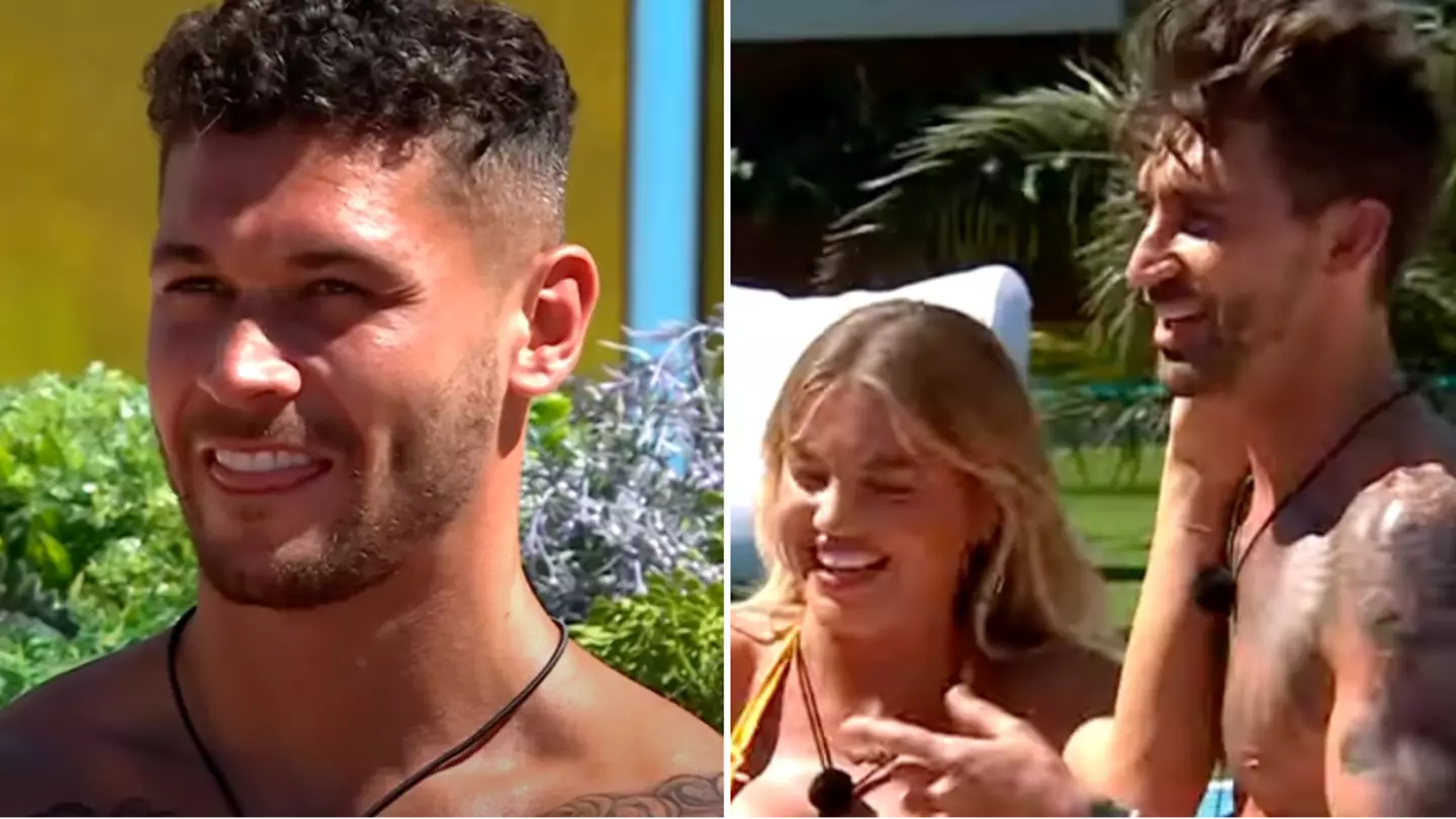 Love Island’s Callum watches on as ex-girlfriend Molly has three way kiss with two other Islanders