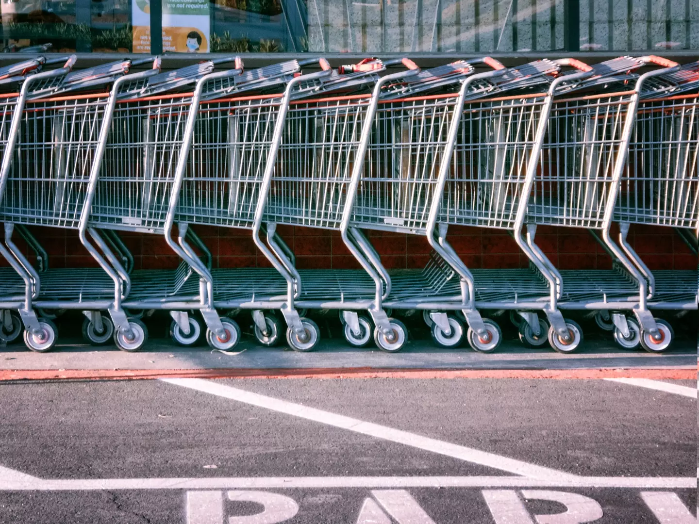 There's an easier way to unlock the supermarket carts.
