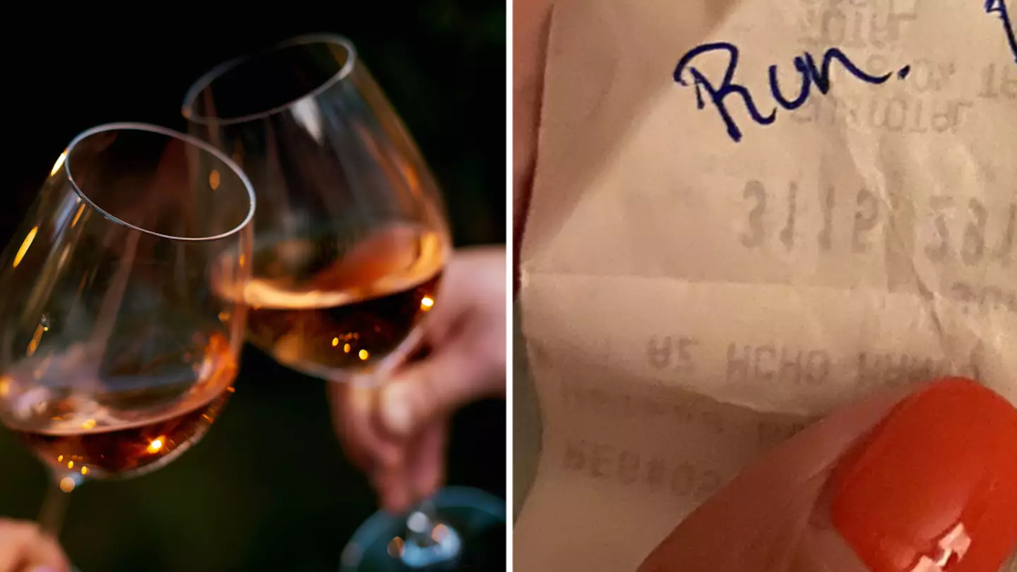 Woman gets note telling her to ‘run’ half way through date with man