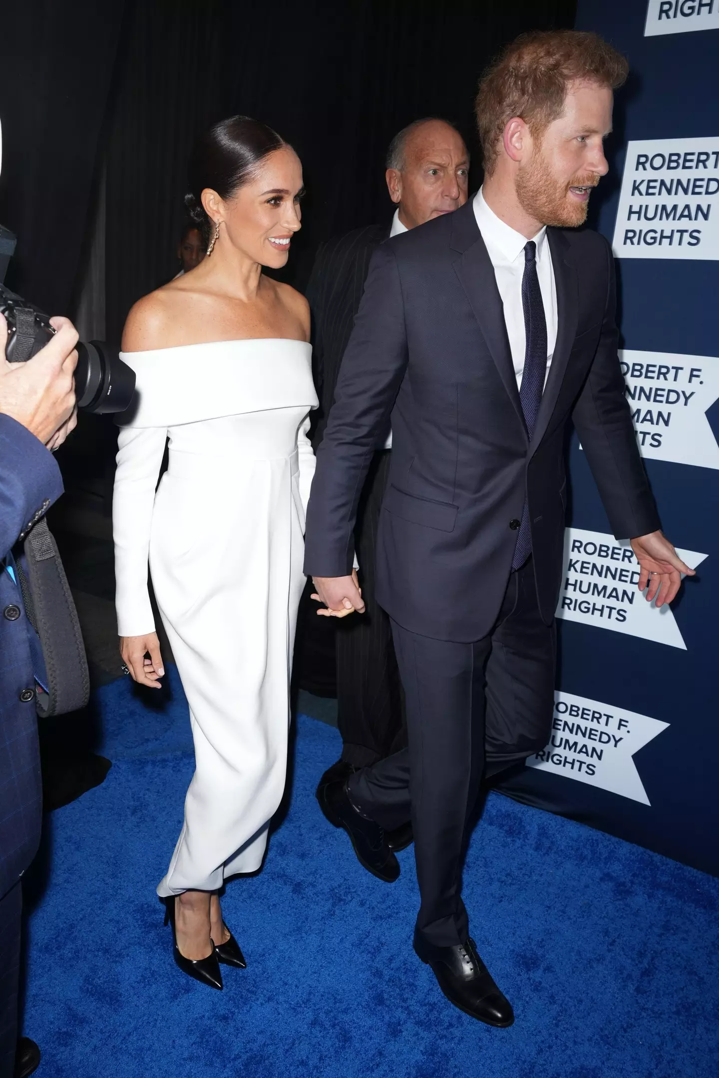 Prince Harry and Meghan Markle were grilled by journalists about their new Netflix series.