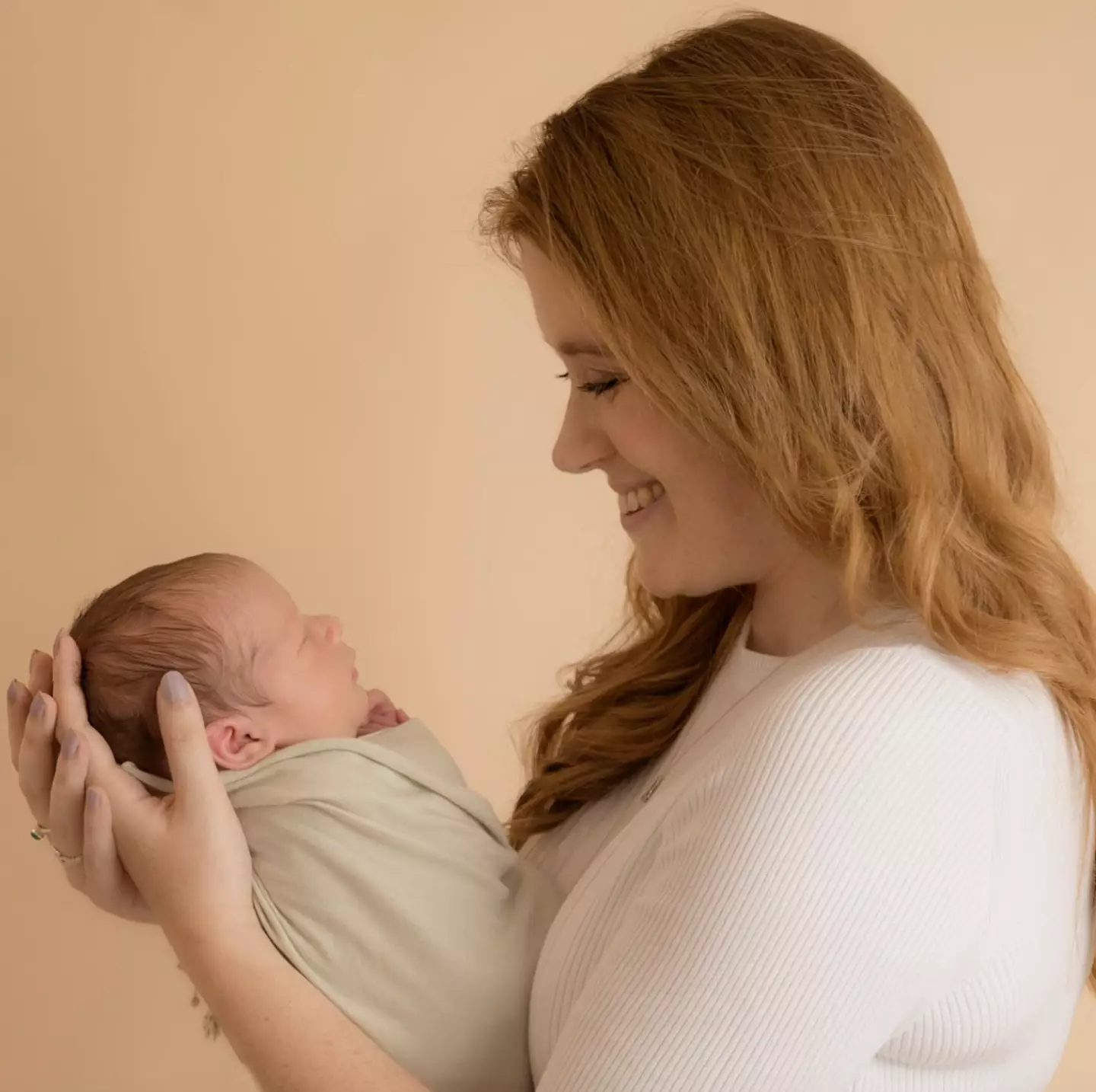 Hannah welcomed her son Rory in August.