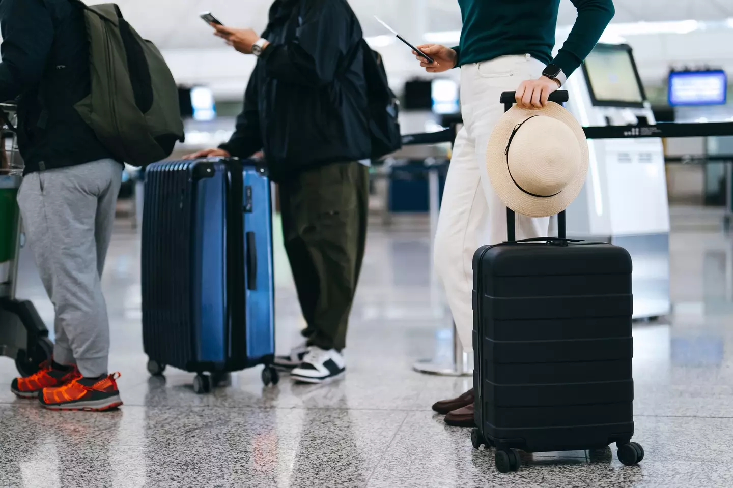 The TikToker shared footage of the man's airport ploy falling apart. (Getty Stock Image)