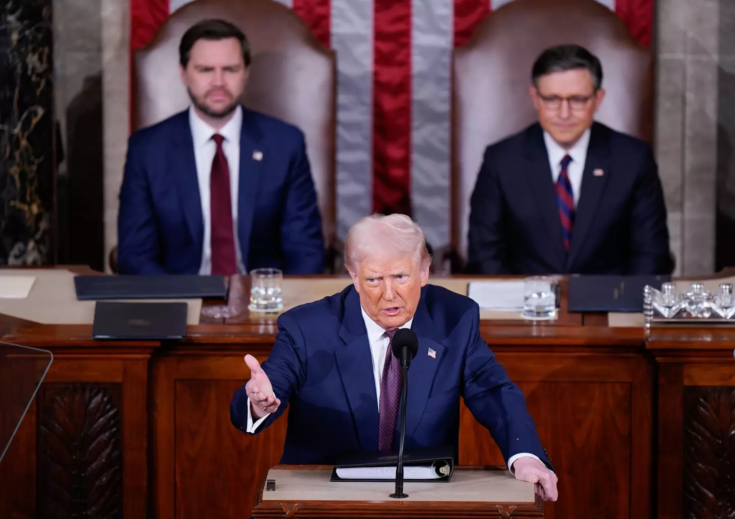 President Trump made his first presidential address on Tuesday (Tom Williams/CQ-Roll Call, Inc via Getty Images)