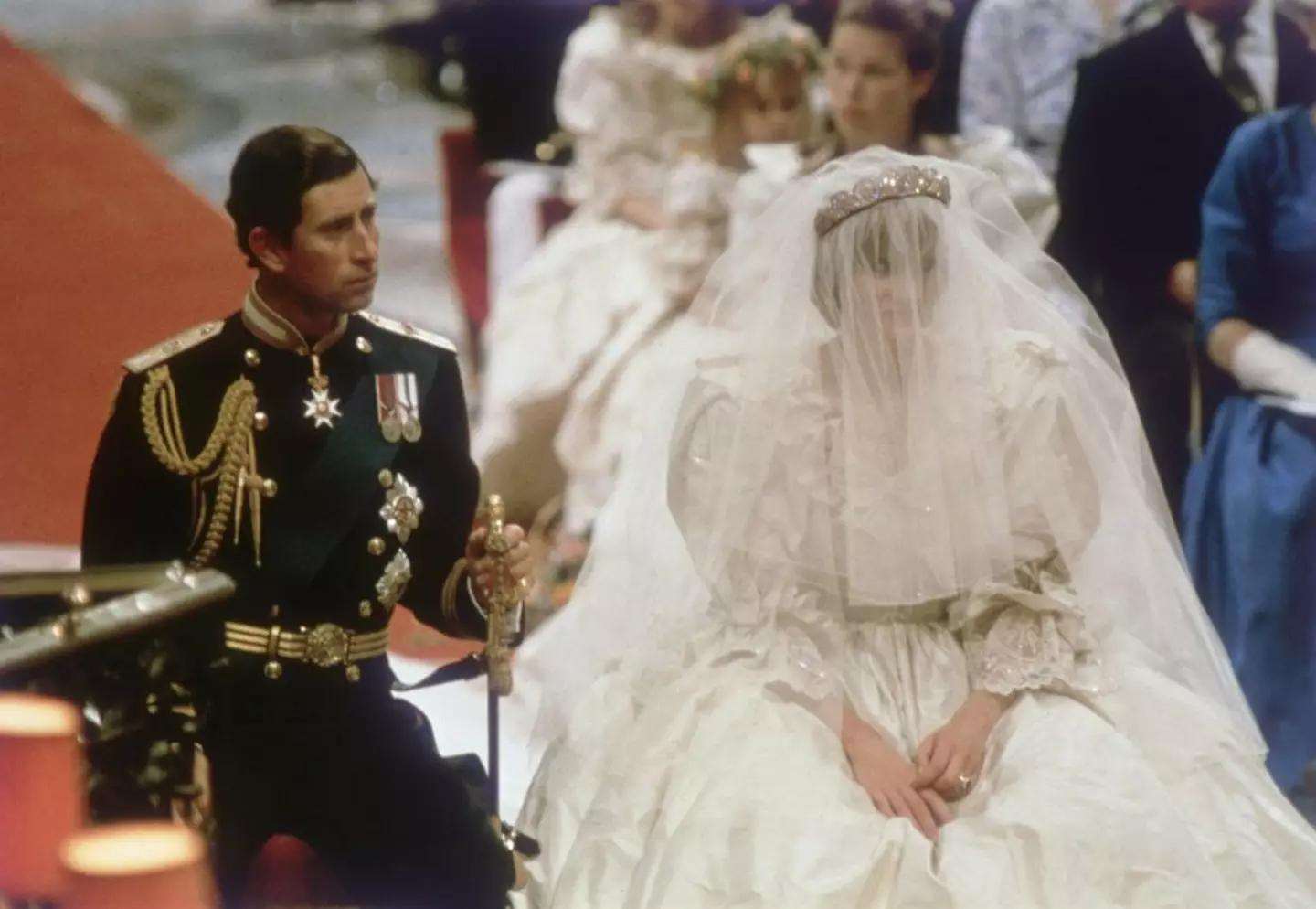 Diana said the wrong name at the altar (Hulton Archive/Getty Images)