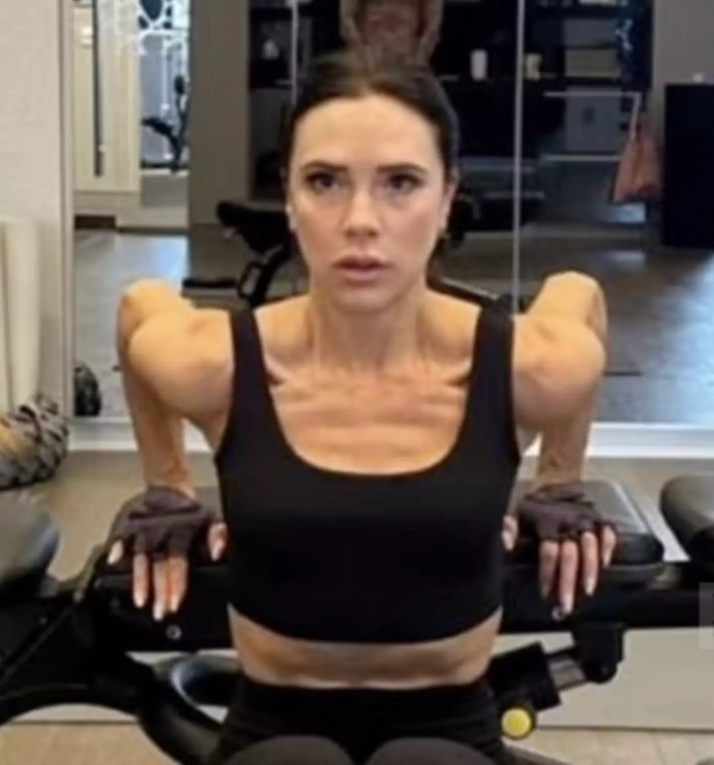 Victoria Beckham has been hitting the gym.