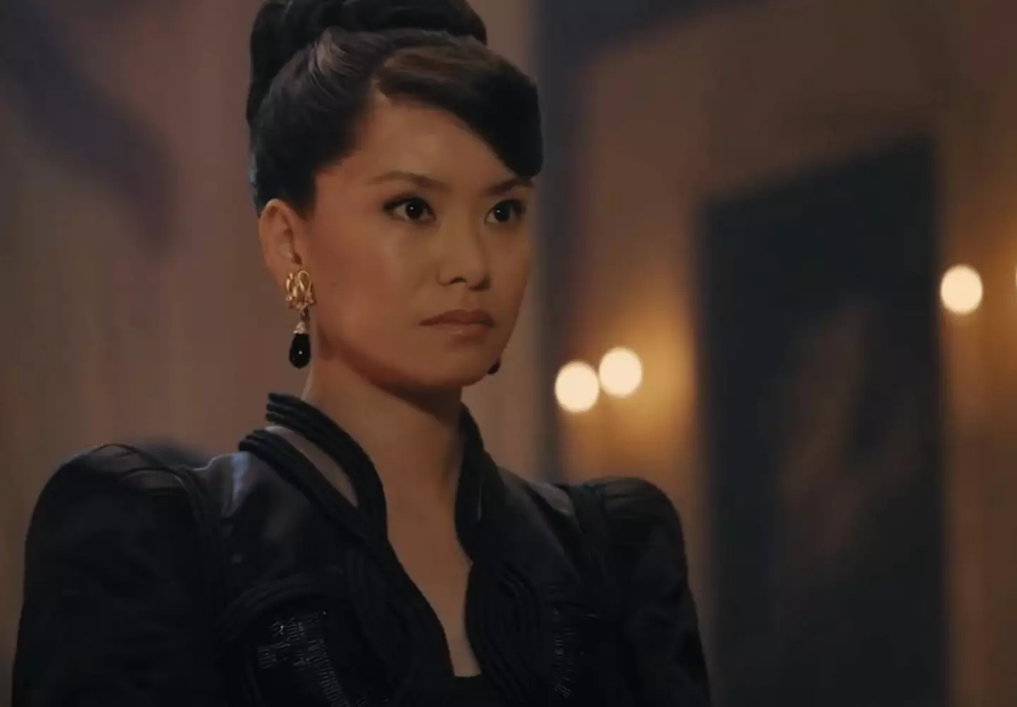 Katie Leung stars as Lady Araminta in the latest season of Bridgerton (Netflix)