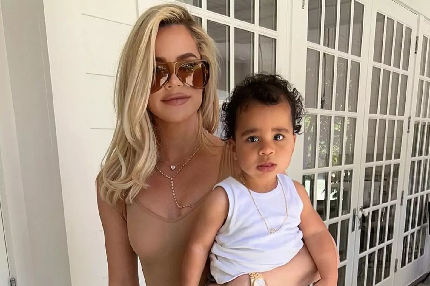 Khloe raised a concerning question about who her son's father was (Instagram/@khloekardashian)