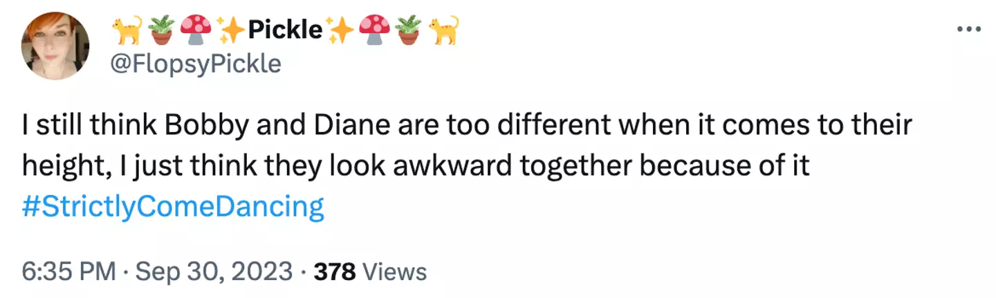 Strictly fans think their partnership is a total ‘mismatch’.