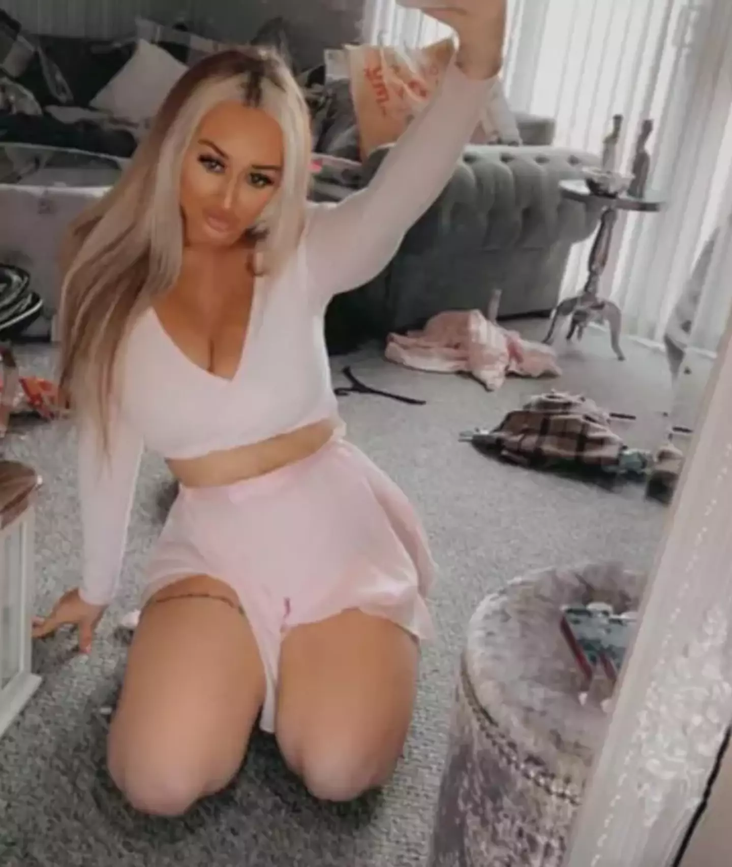 The mum of two kept working as a dancer right up until her due date.