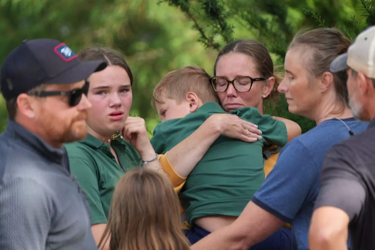 Two children were killed after the gunman opened fire (Alex Kormann/The Minnesota Star Tribune via Getty Images)