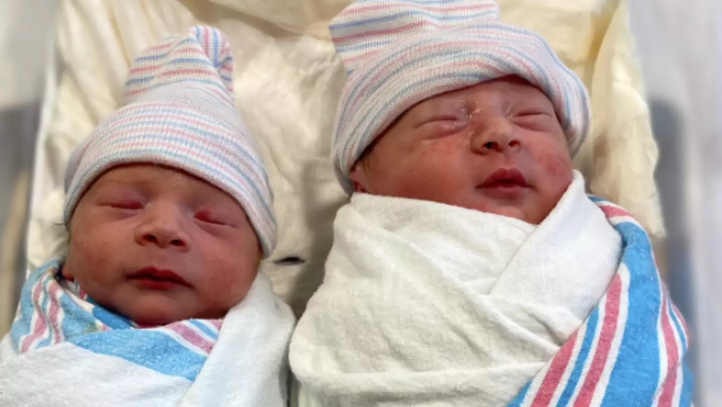 Twins Ezra and Ezekiel were born on two different days and years.