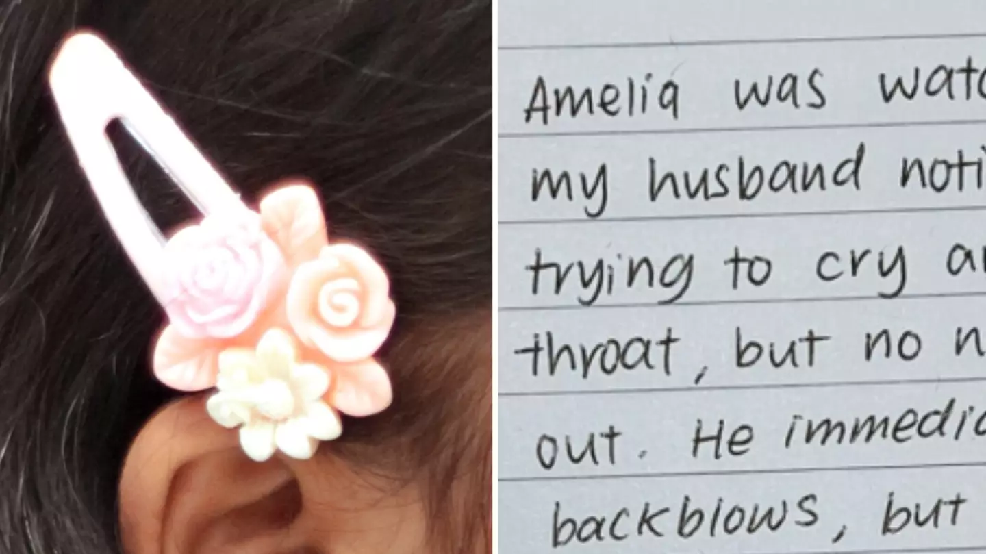 Mum issues warning after two-year-old daughter choked on hair clip