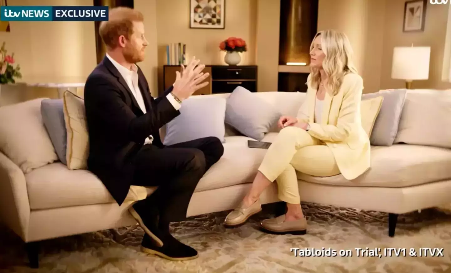 Prince Harry opens up in a new ITV documentary. (ITV)