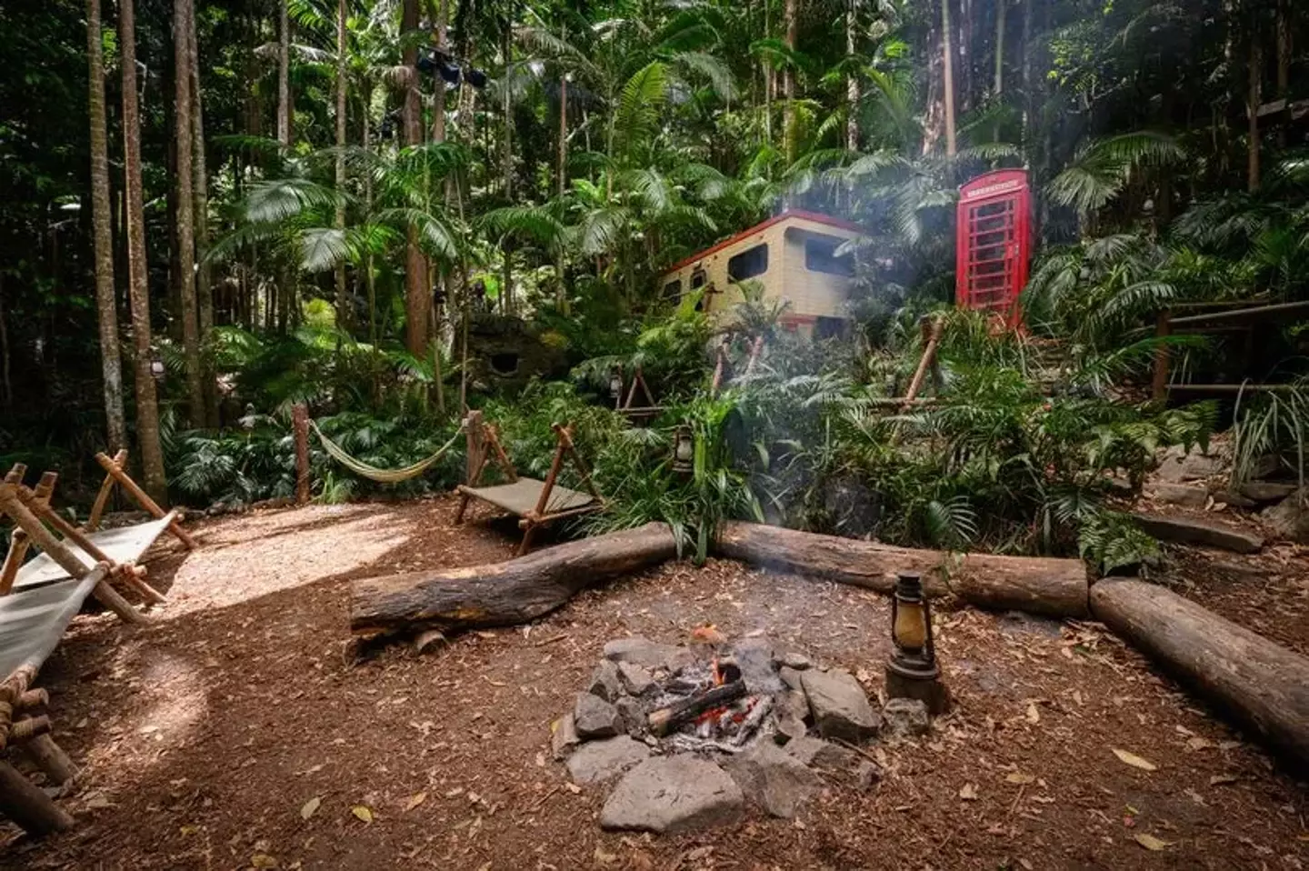 Contestants have to rough it in the I'm a Celeb camp.