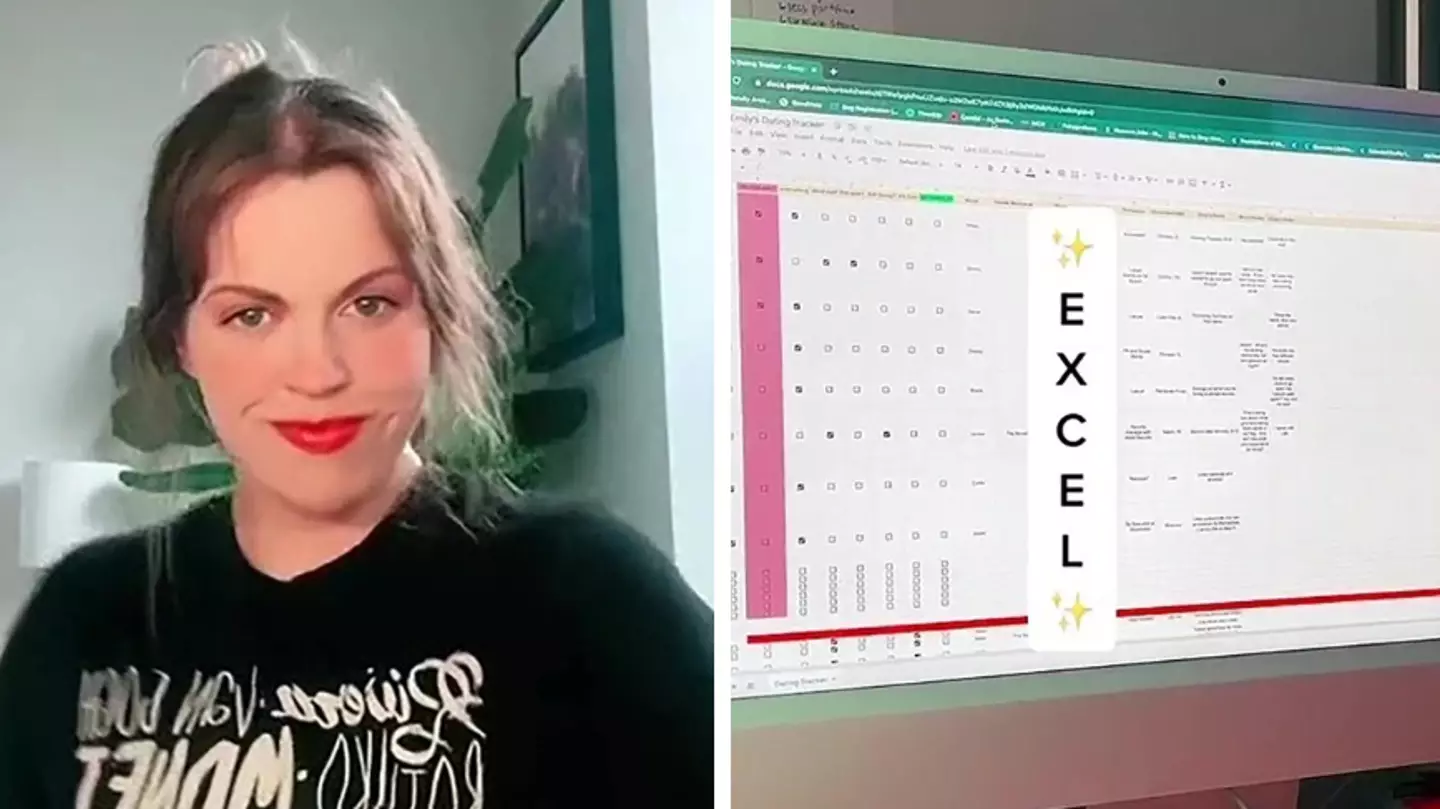 Woman says she is dating so many men she has a spreadsheet
