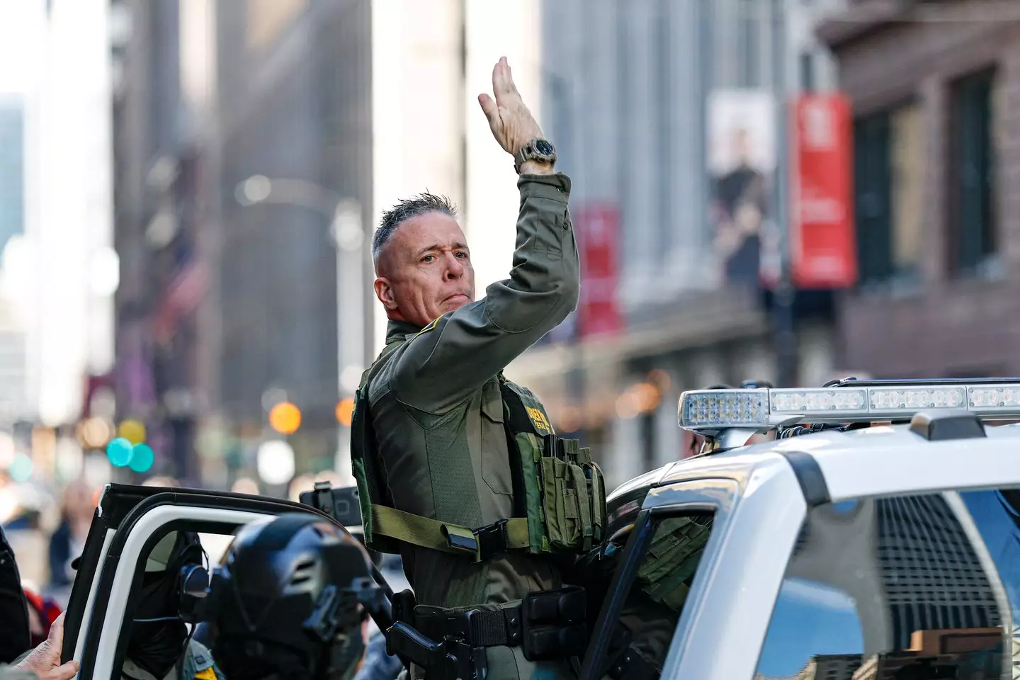 Newsom is amongst those to have taken aim at Bovino (KAMIL KRZACZYNSKI / AFP)