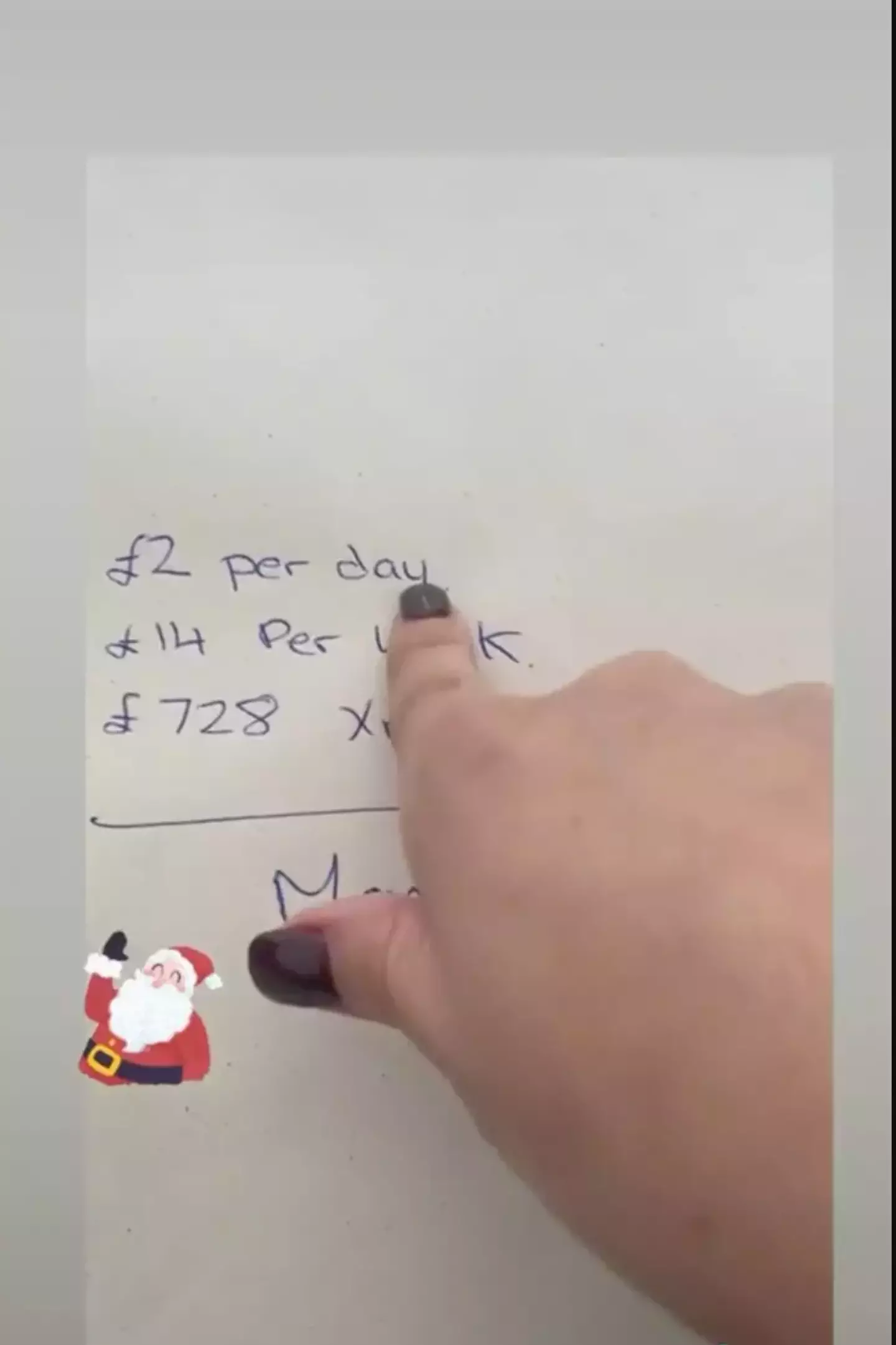 Gemma's Christmas budgeting video gained a million views.