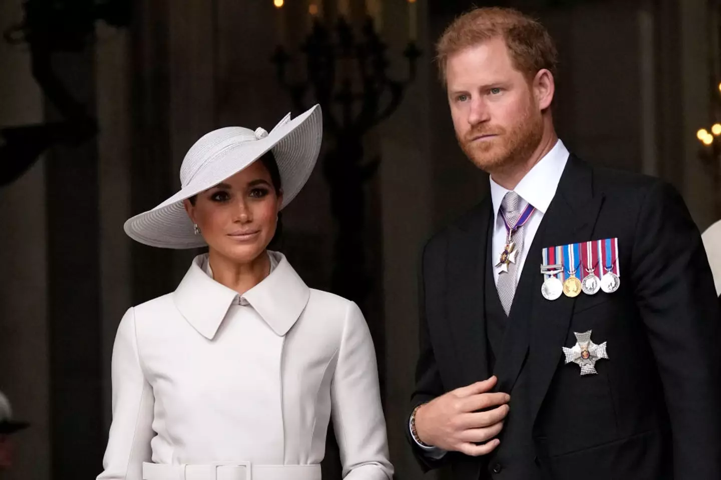 The pair stepped back from their senior roles within the royal family in 2020.(Matt Dunham - WPA Pool/Getty Images)