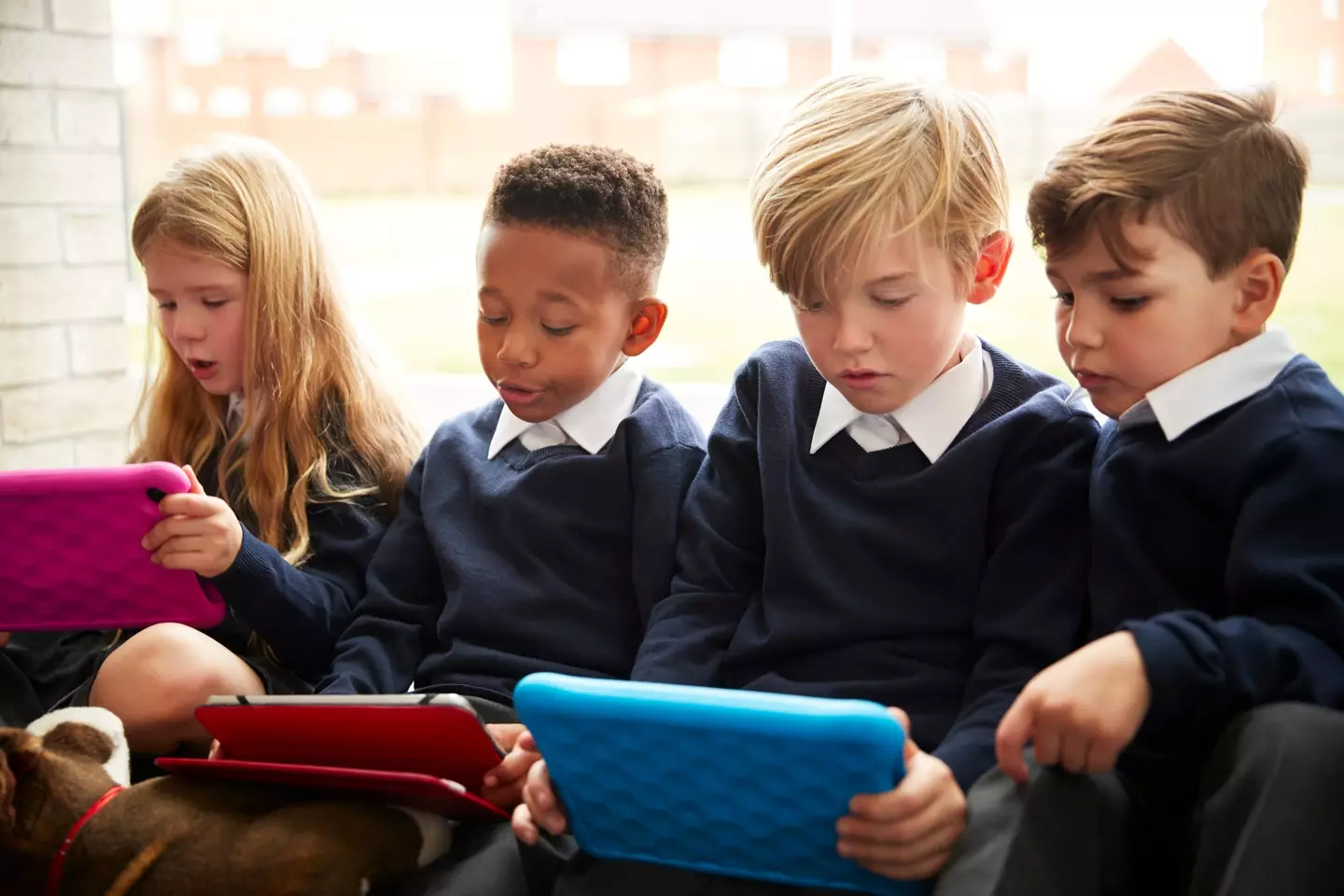 The Welsh government are looking into whether school uniforms should not have logos.