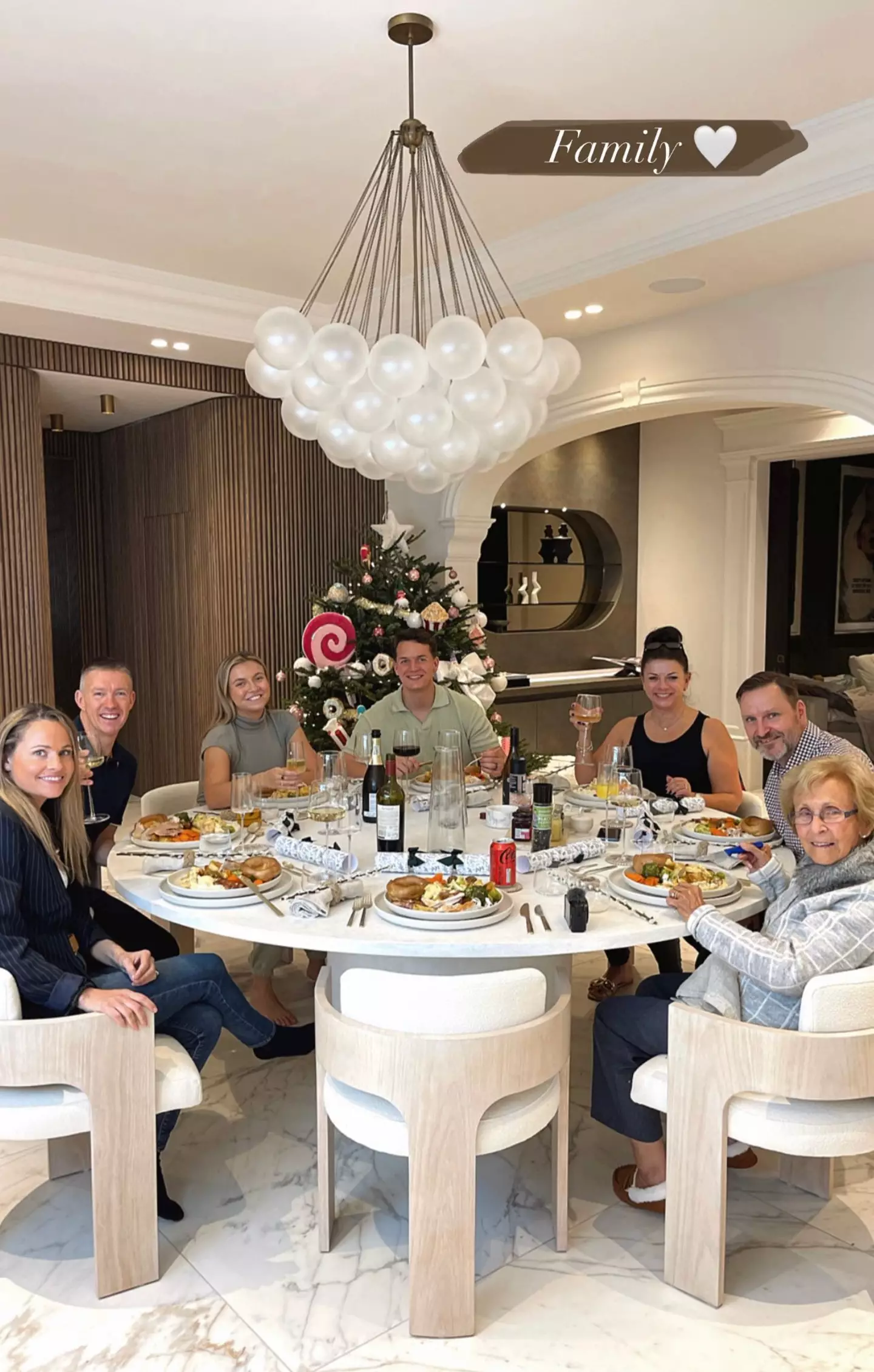 Tommy appeared to be absent in a Christmas Day picture.