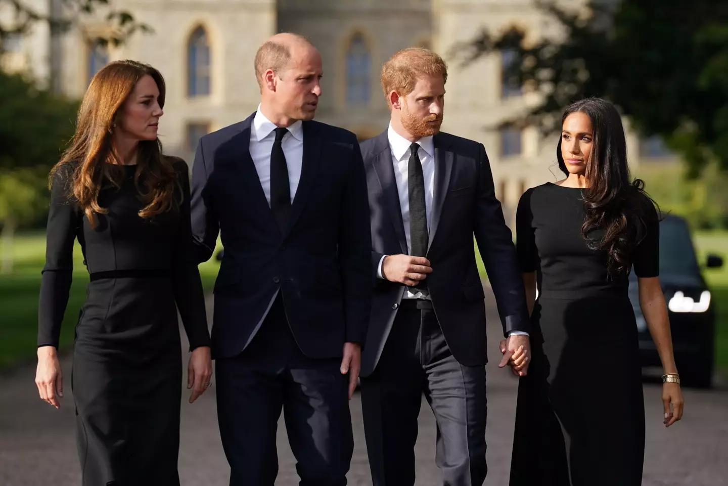 Prince William and Harry reunited after the Queen's death.