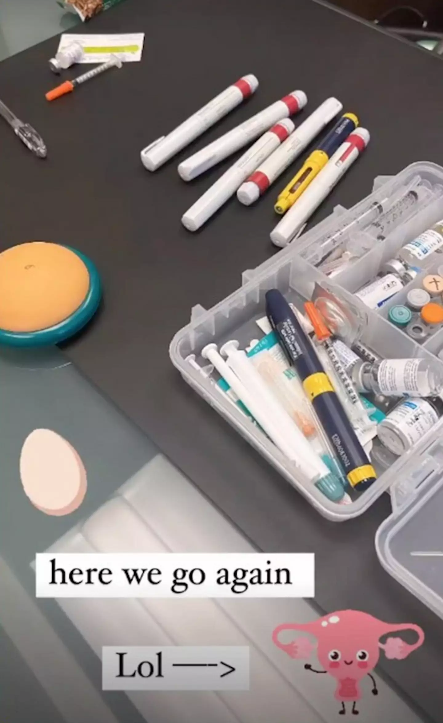 Chrissy announced she had begun IVF on Saturday (
