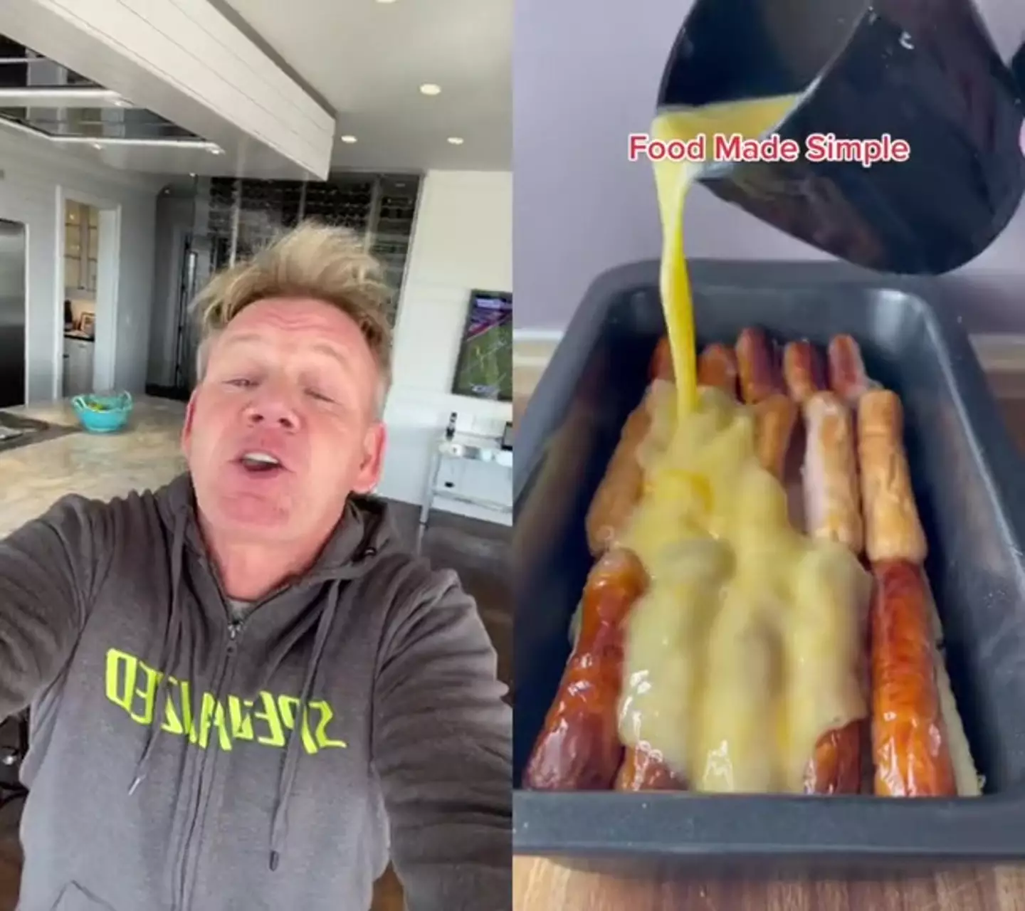 Gordon Ramsay used his singing chops to critique the dish (