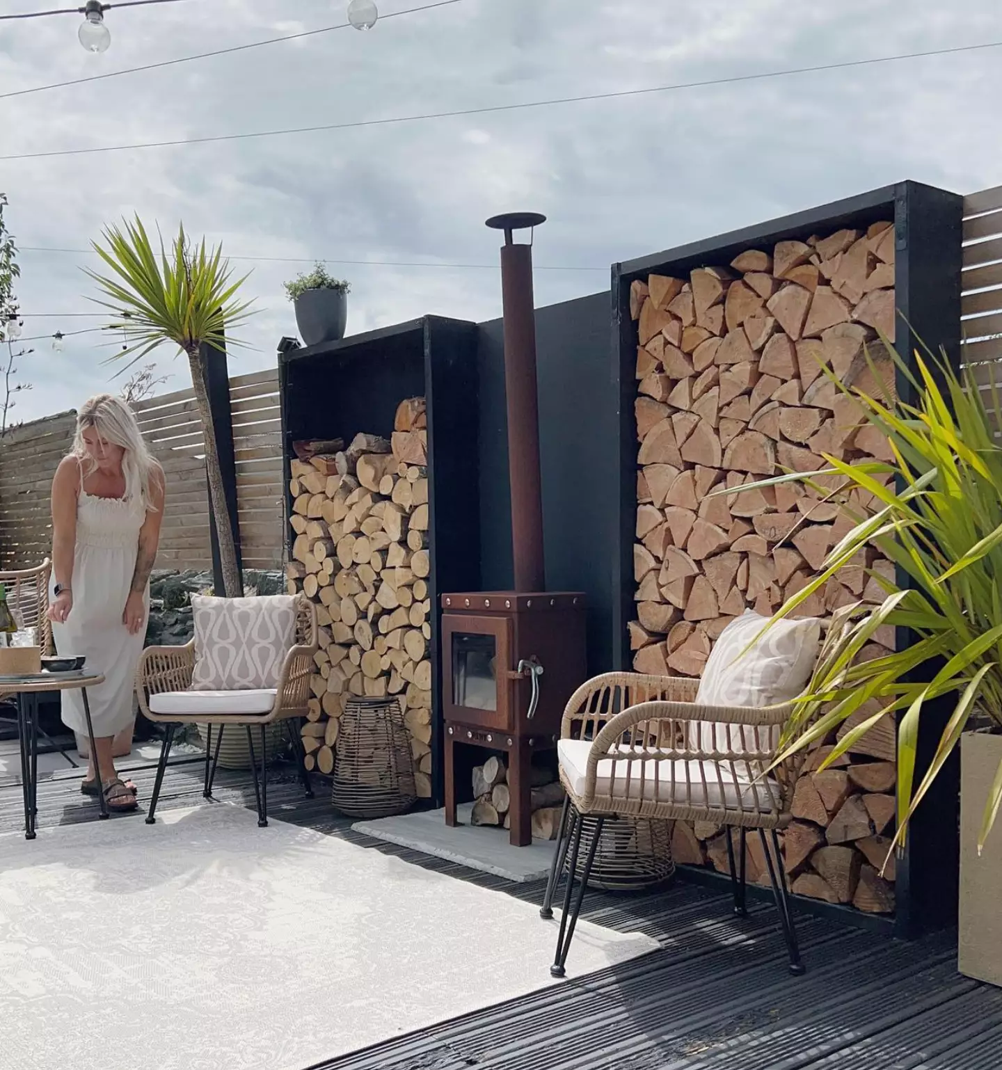 She gets lots of compliments on her home.