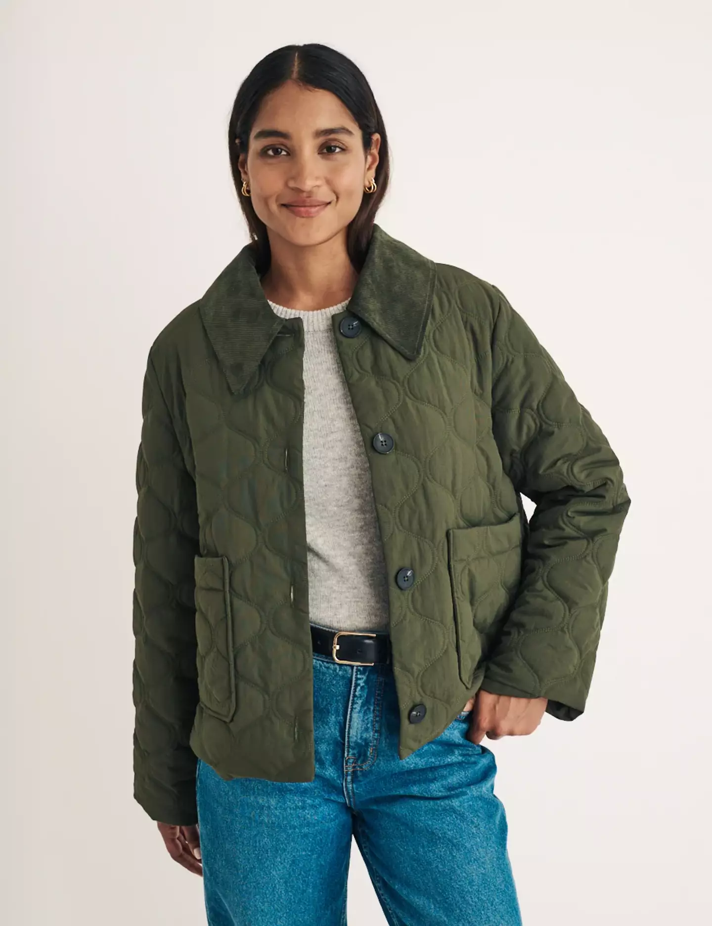 Olive Quilted Jacket