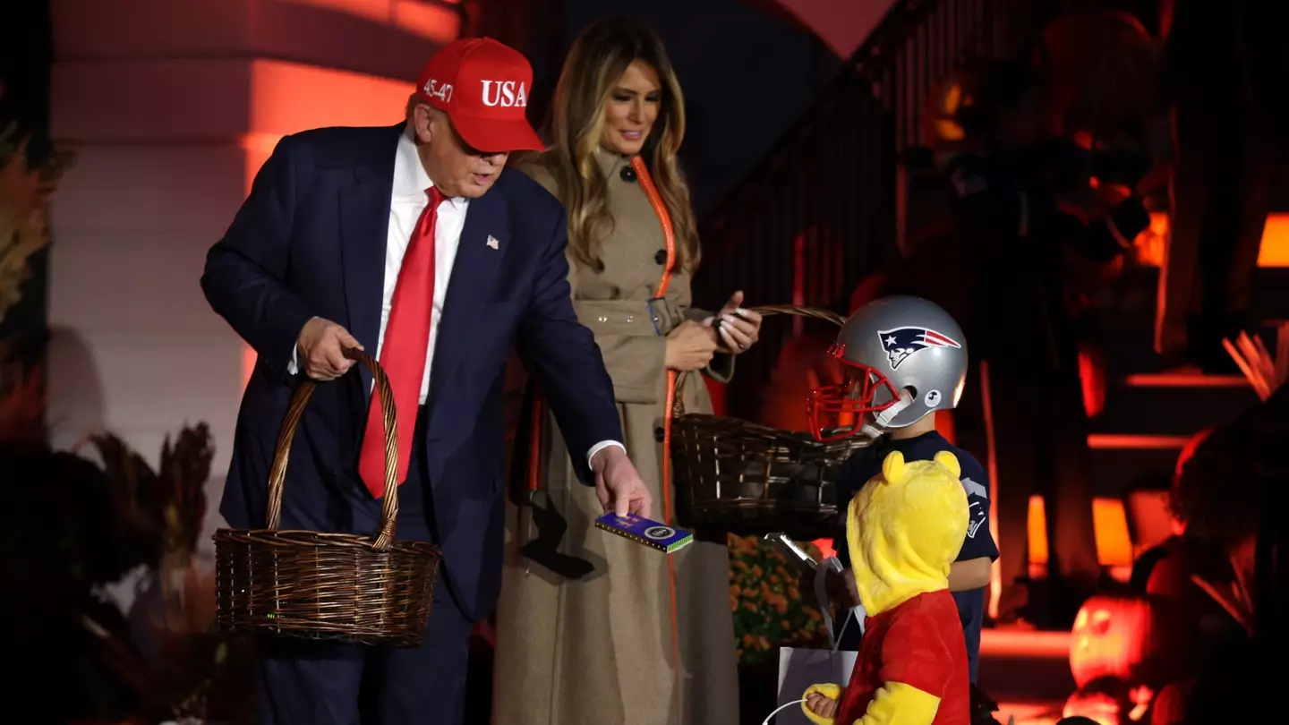 Melania Trump praised for rare and unexpected reaction to child during White House Halloween event
