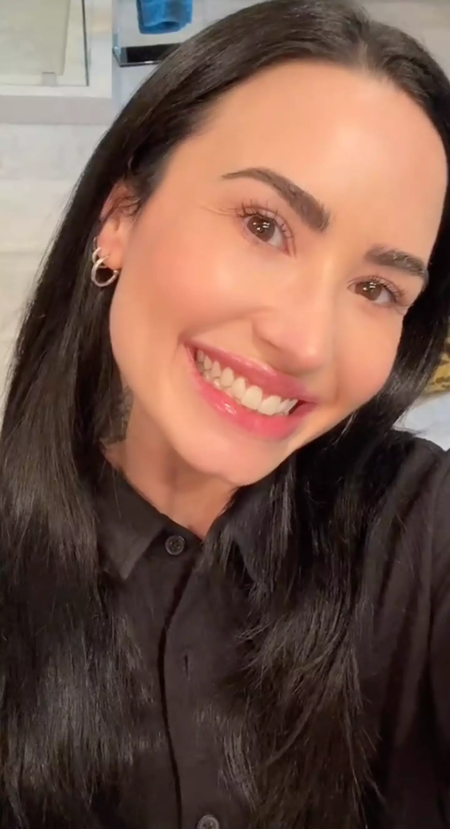 Demi's tongue-in-cheek post garnered some very mixed responses online (TikTok/@Ddlovato)