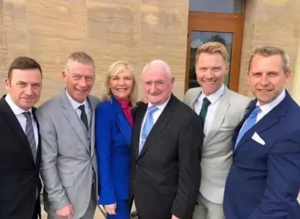 Ciaran Keating (second from left) tragically died in a car crash at the weekend.