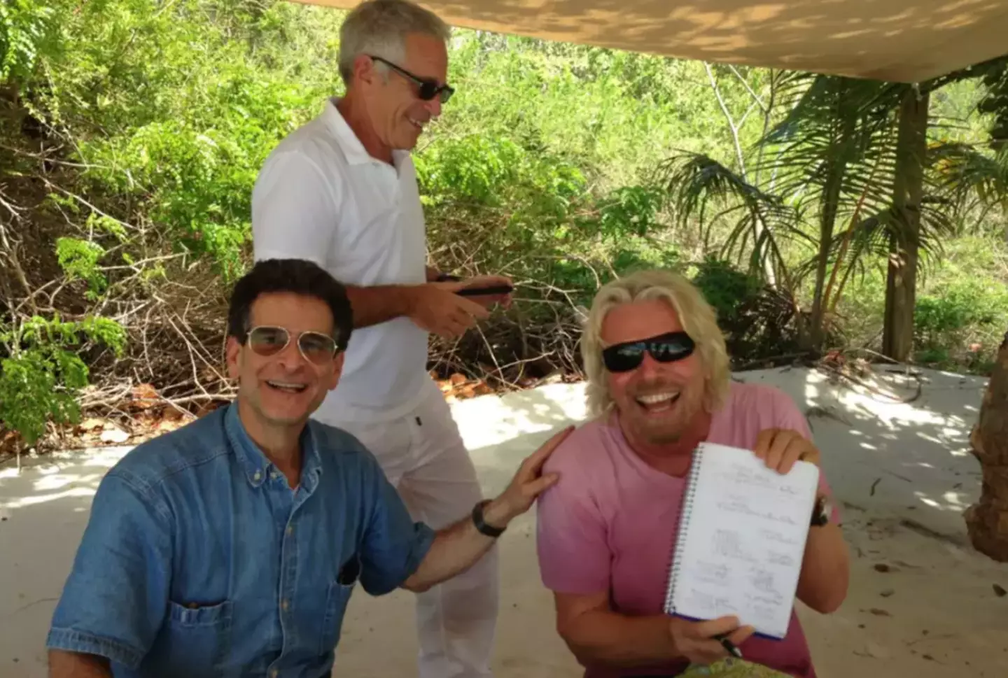 One photo featured Branson and Epstein on the beach (House Oversight Committee)