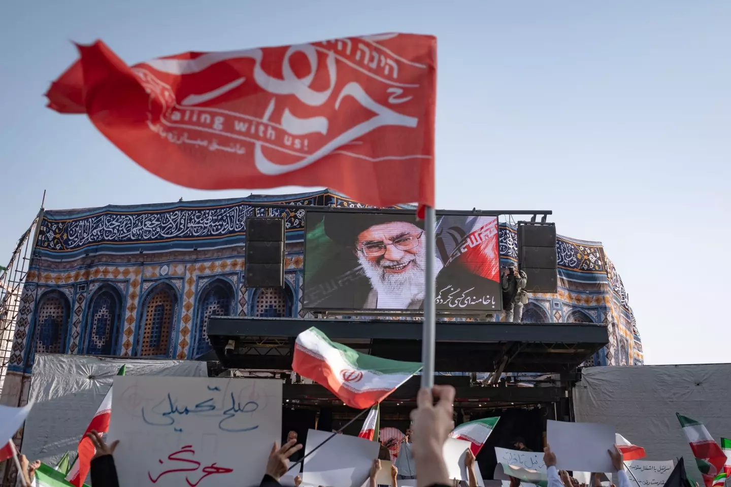 It comes after Trump revealed the US has bombed Iran and 'completely and totally obliterated' three nuclear bases (Morteza Nikoubazl/NurPhoto via Getty Images)