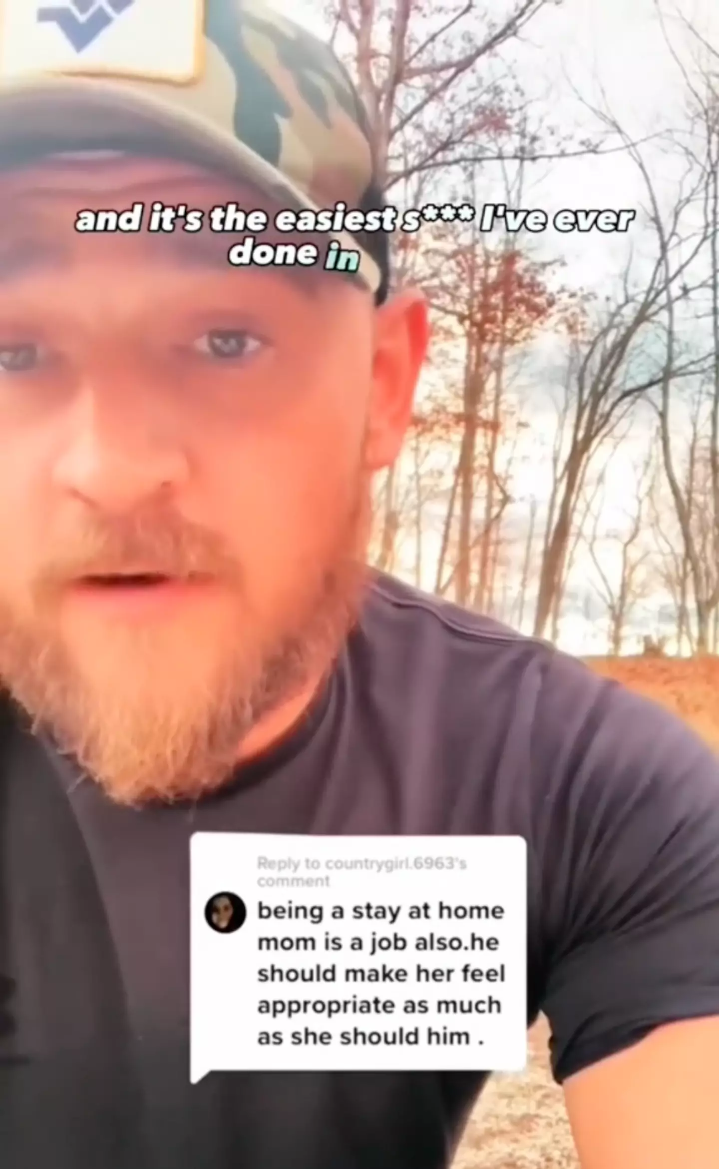 Another TikToker hit back at the video.