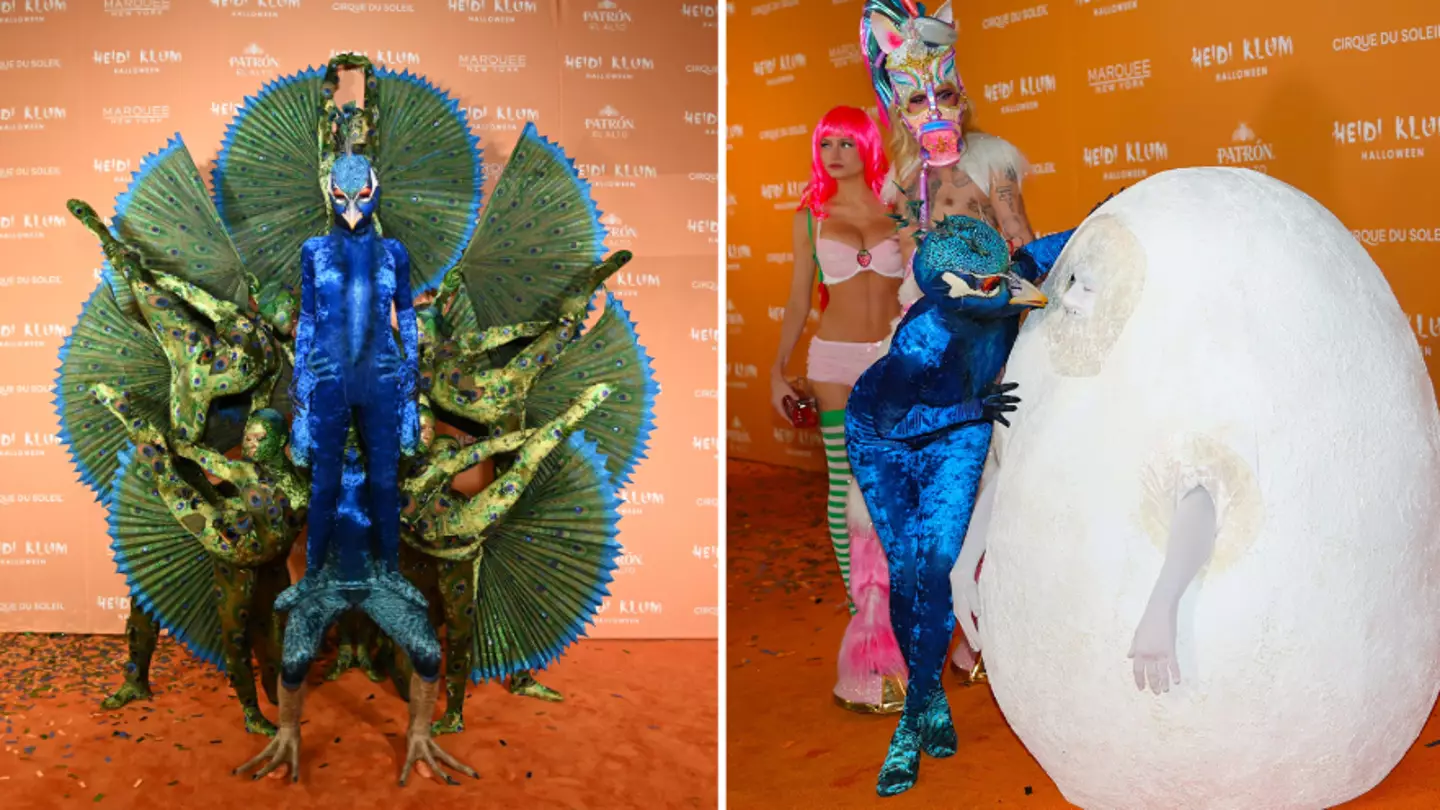 Fans reckon Heidi Klum’s husband upstaged her Halloween costume for the first time