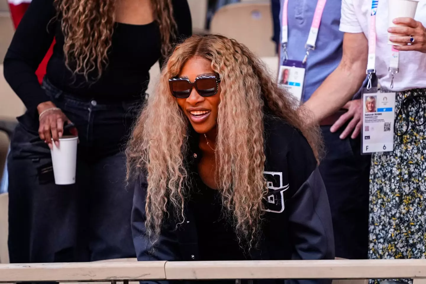 Serena Williams has been spotted cheering on athletes at the 2024 Paris Olympics. (Oscar J Barroso/Europa Press via Getty Images)
