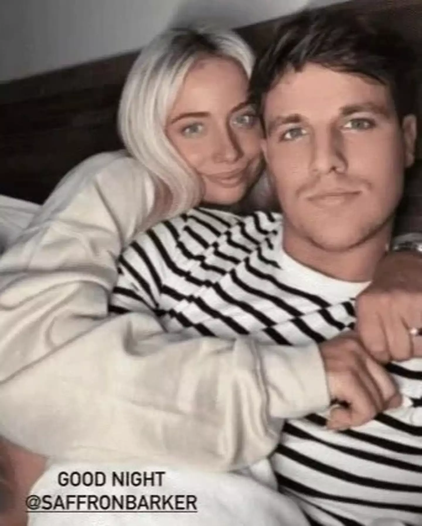 Luca Bish once dated Saffron Barker.