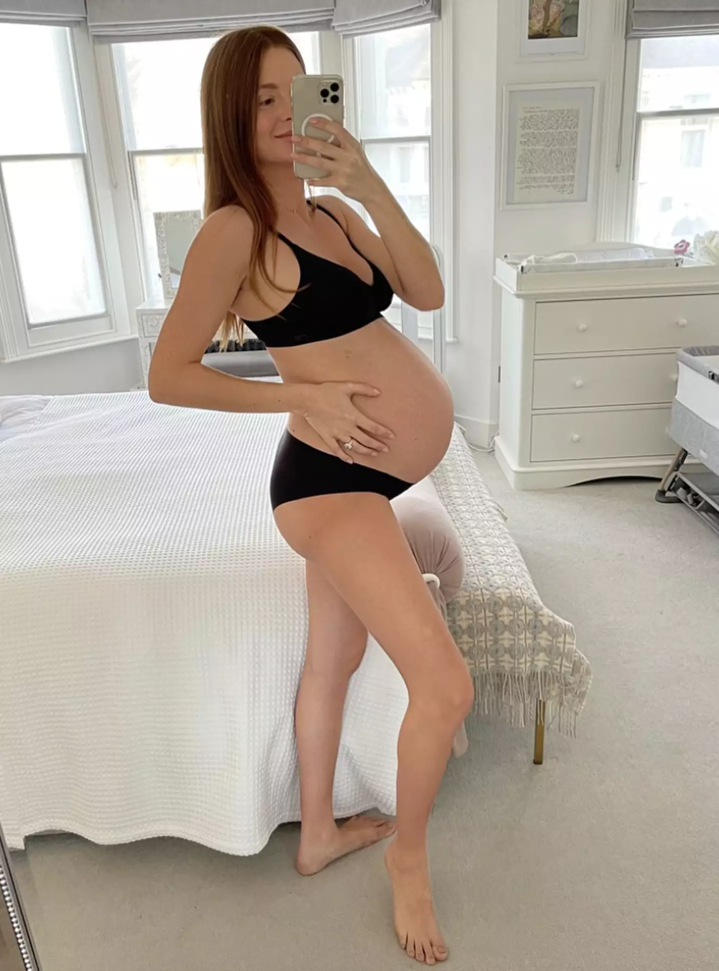 Millie announced she was expecting back in June (
