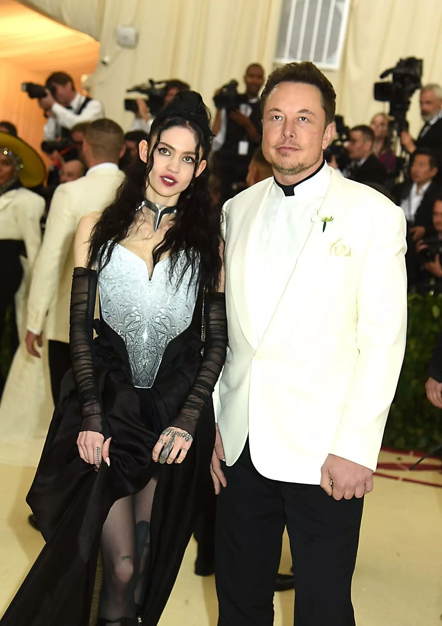 The couple  have named their daughter Exa Dark Sideræl Musk - or 'Y' for short. (