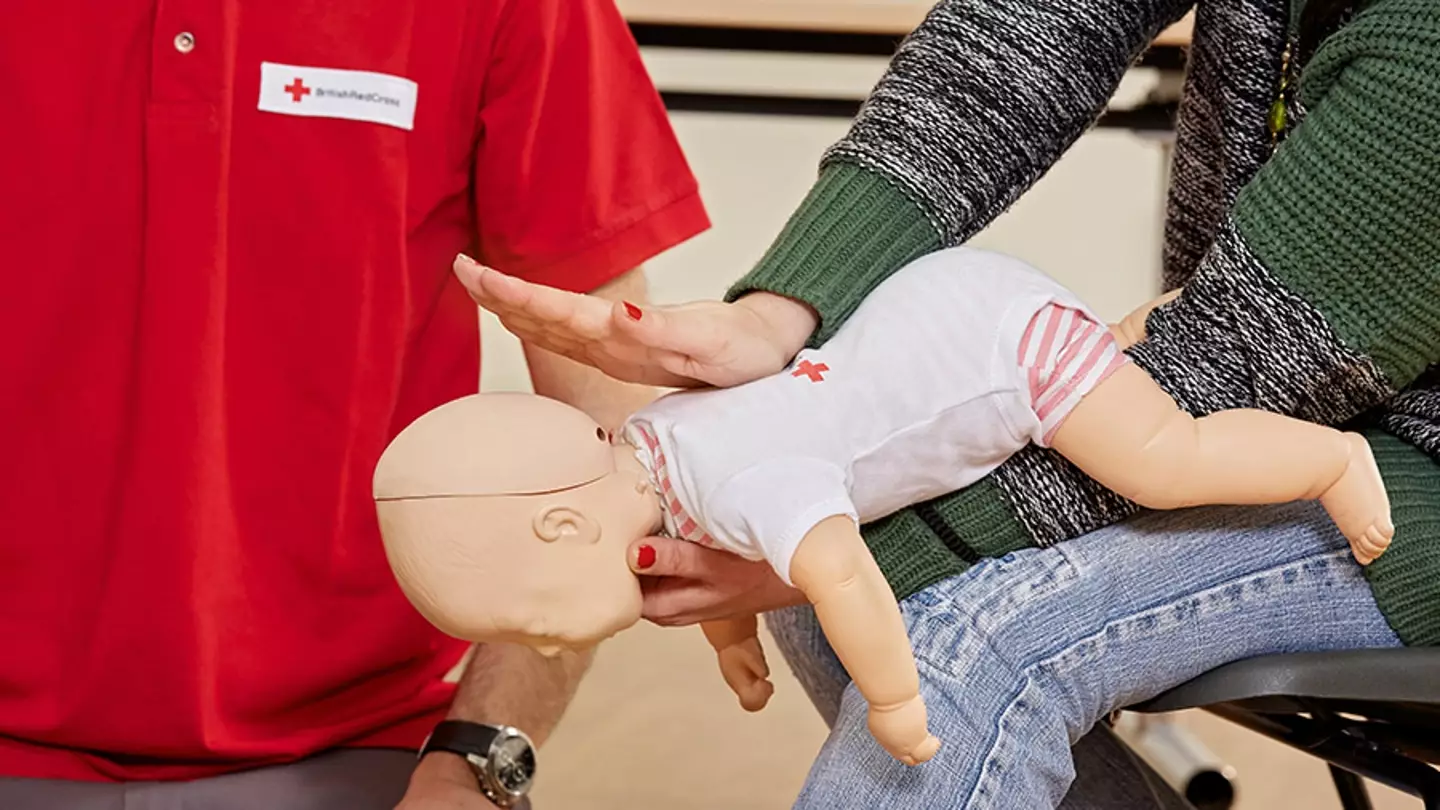 A choking baby is a medical emergency. (British Red Cross)