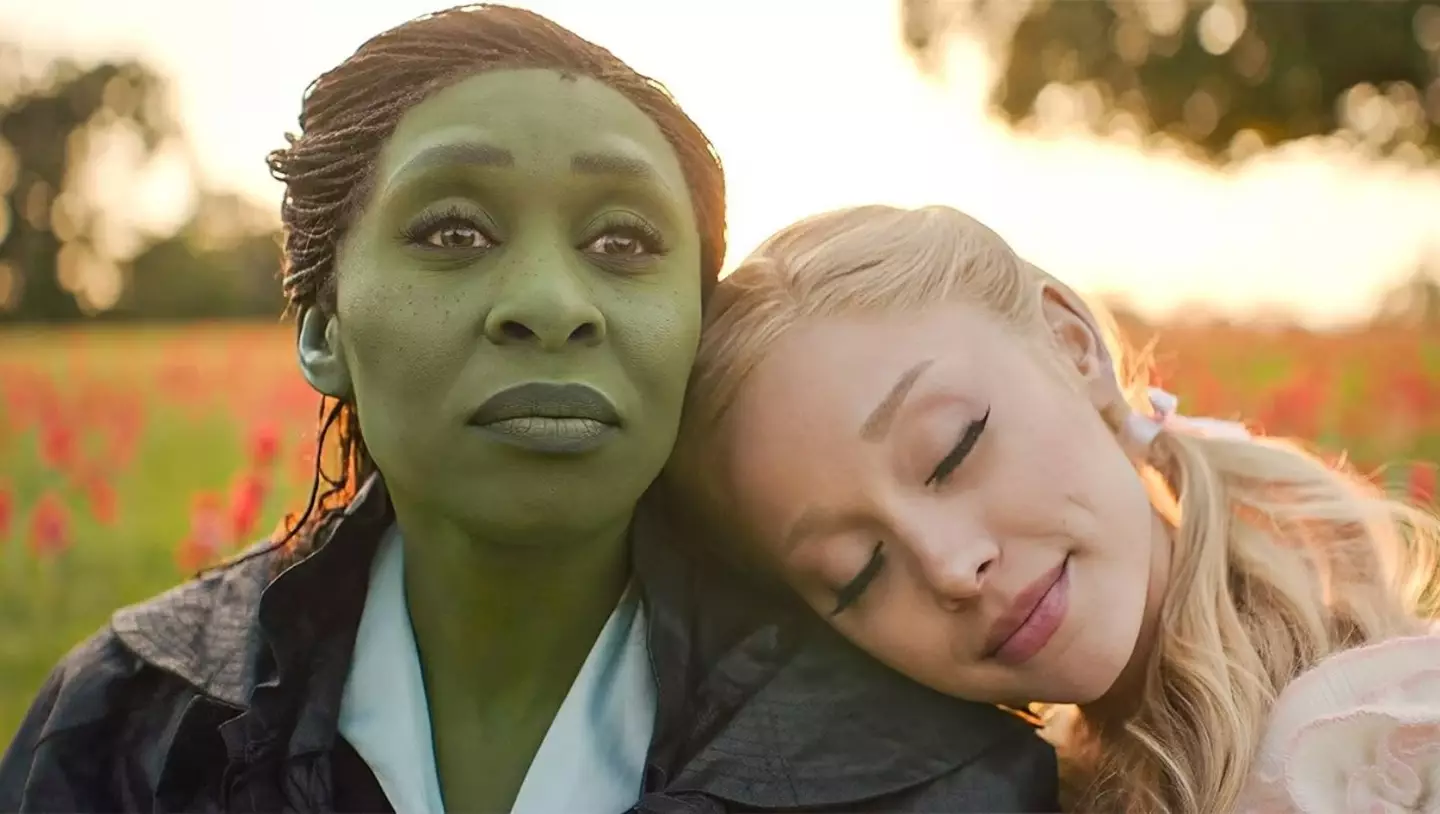 Wicked, led by Cynthia Erivo and Ariana Grande, has been nominated for ten gongs (Universal Pictures)
