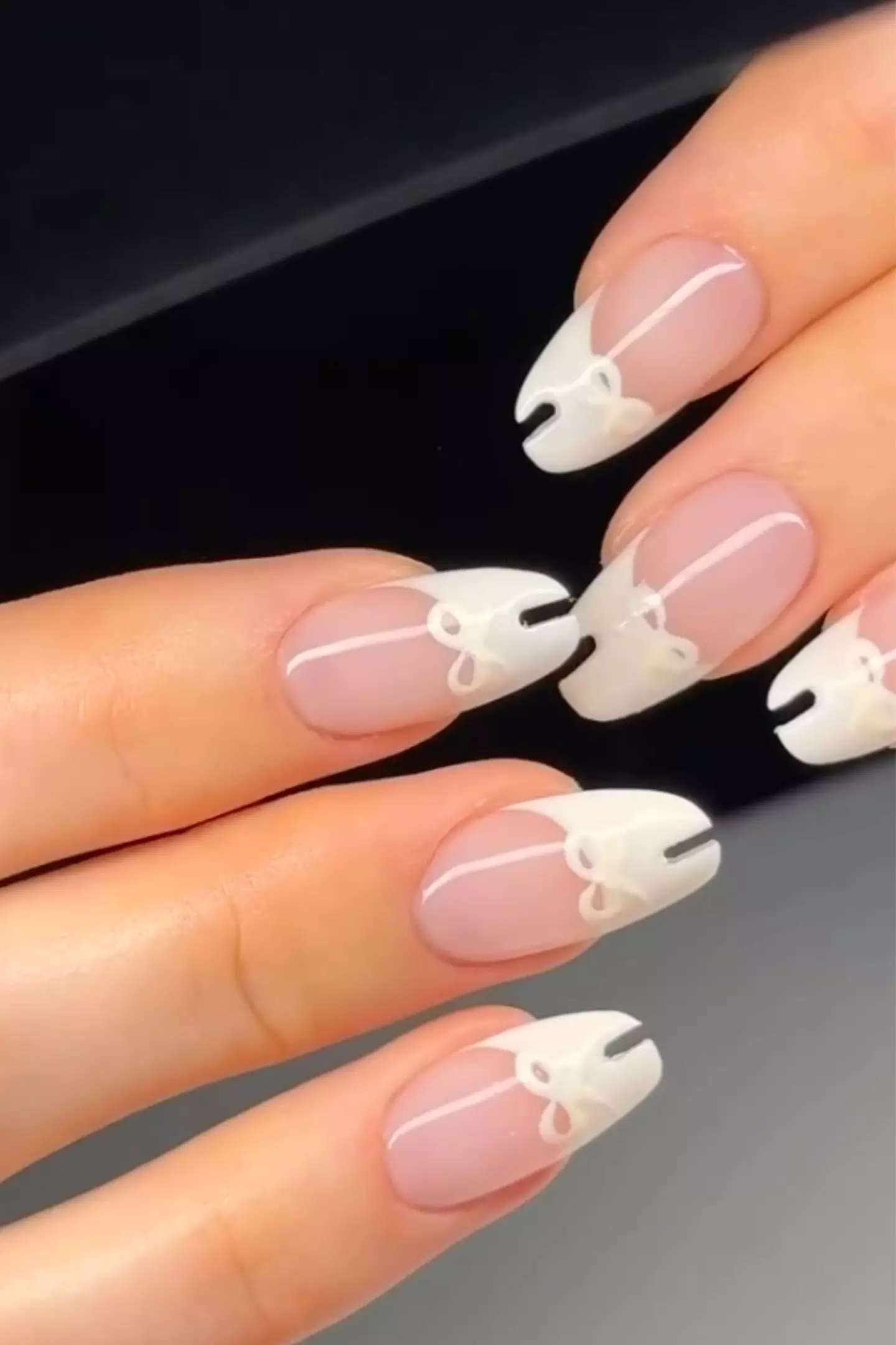 The Tabi manicure trends seems to be a bit like marmite for some critics - they're loving it or hating it (Maison Gel)