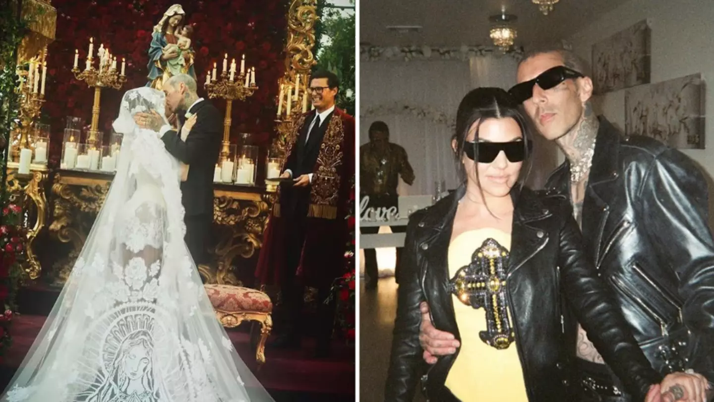 Kourtney's Veil Had A Hidden Tribute To Travis
