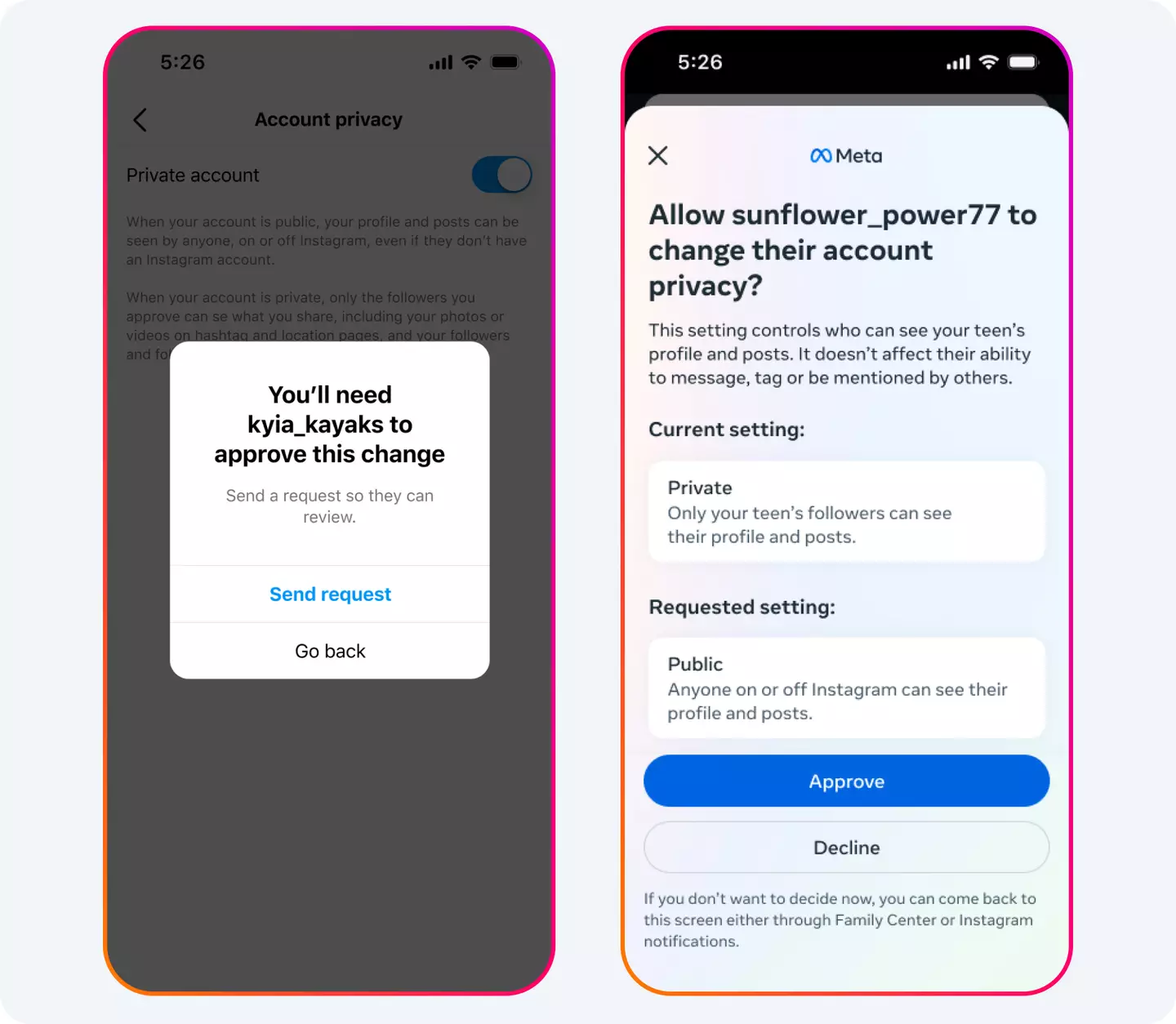 The new feature is intended to help facilitate offline conversations between parents and their teens.